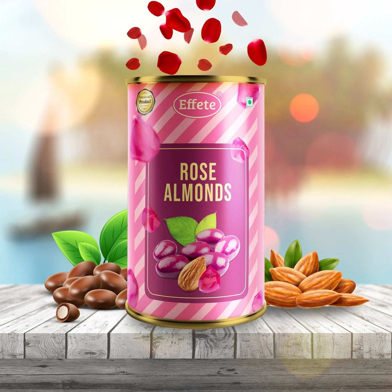 Effete Rose Almonds Chocolate - 69KART