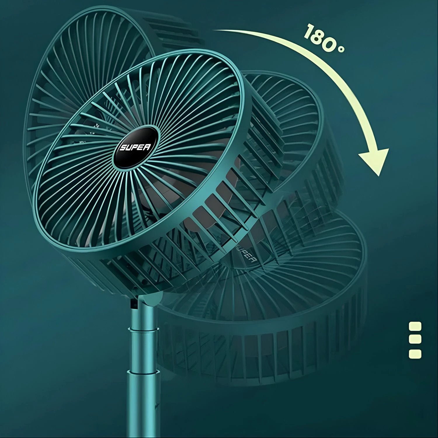4642 Telescopic Electric Desktop Fan Height Adjustable Foldable  Portable For Travelcarry  Silent Table Top Personal Fan For Bedside Office Table (Battery Not Include) - 69kart