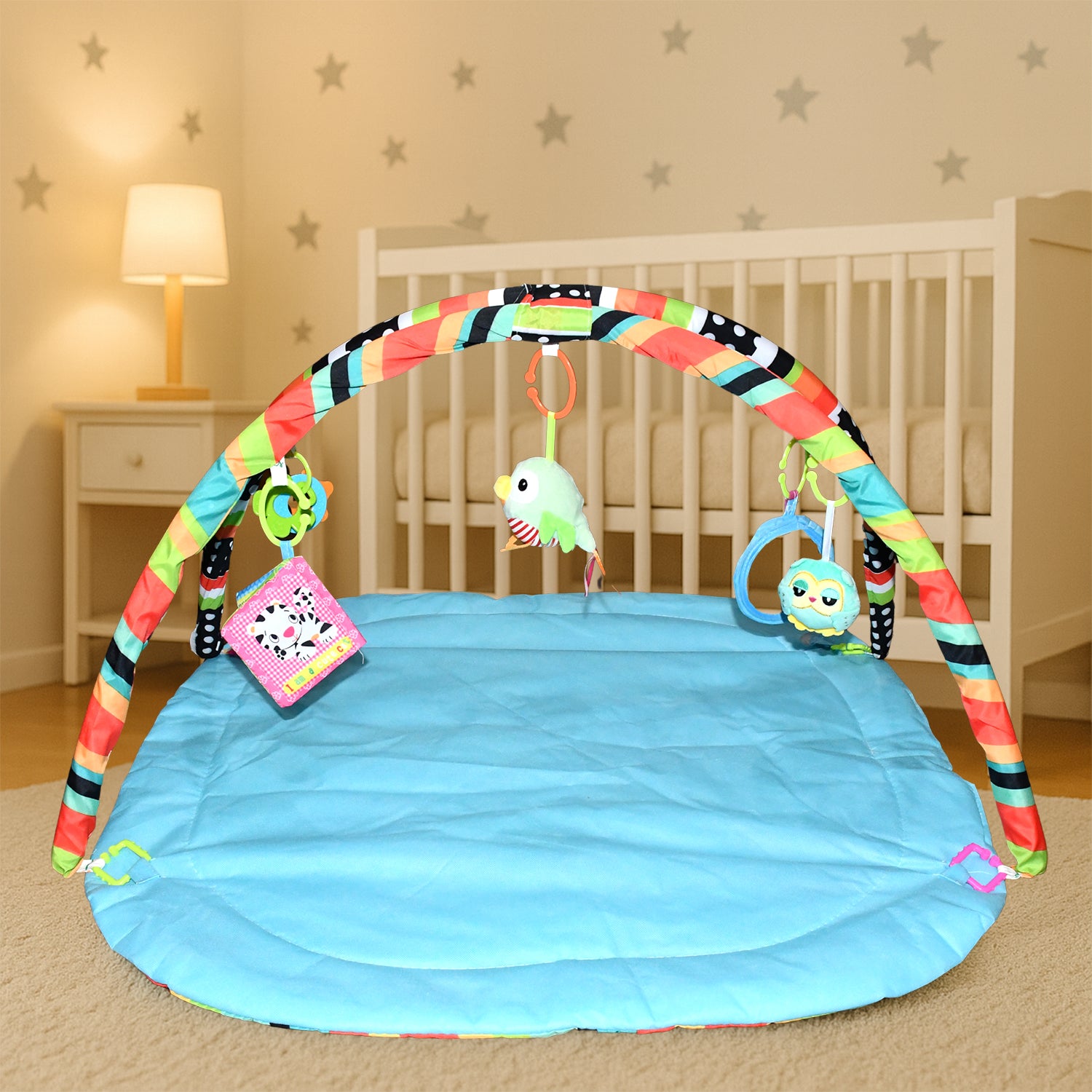 Multipurpose Baby Play Gym Sleeping Mat Mix Design