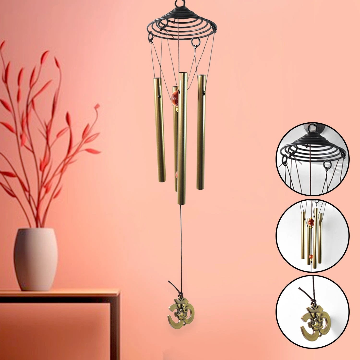 Wind Chimes Outdoor Hanging Dragonfly Wind Chime (1 Pc) by Wukusy