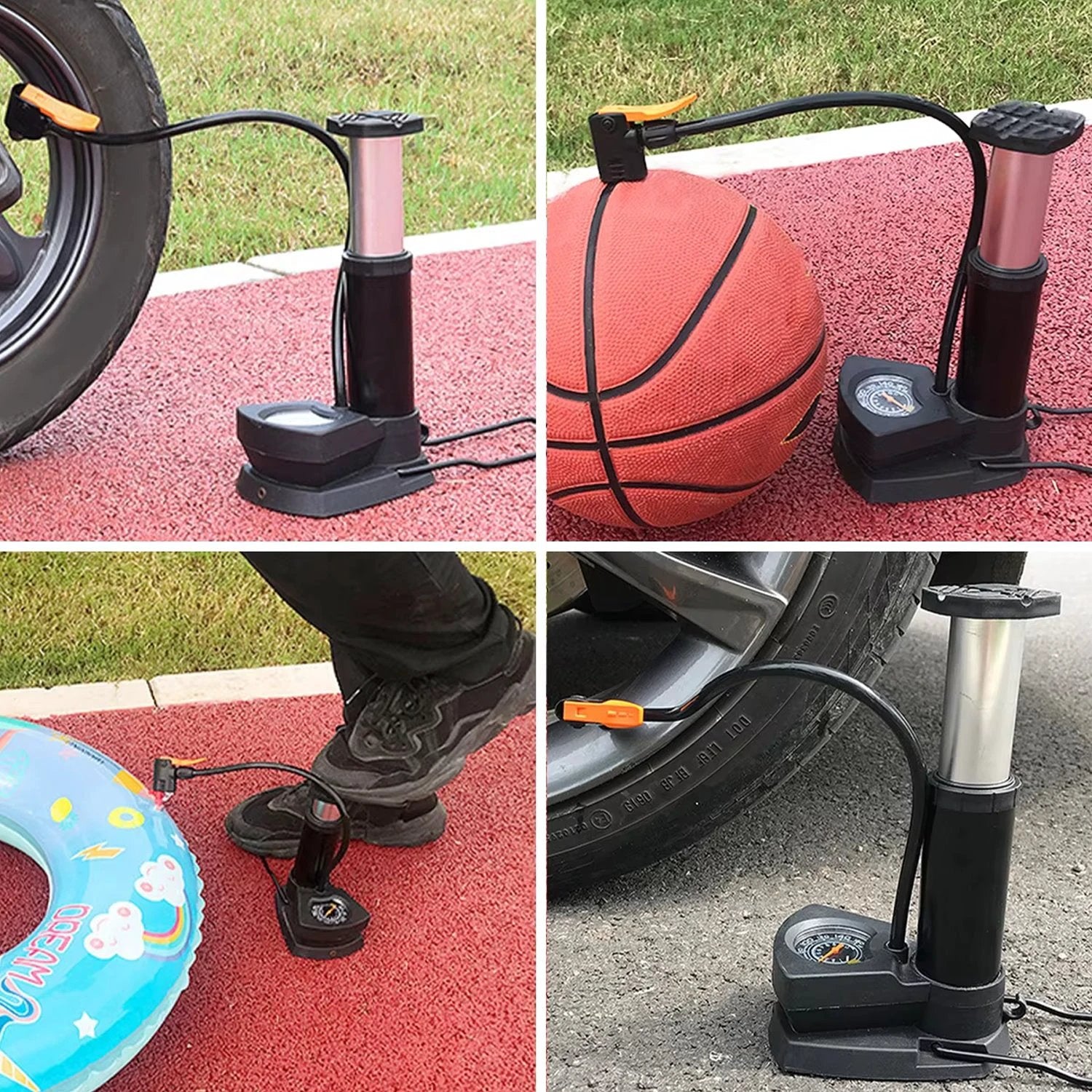 Portable Mini Bike Pump  Cycle Pump Foot (1 Pc) - 69kart