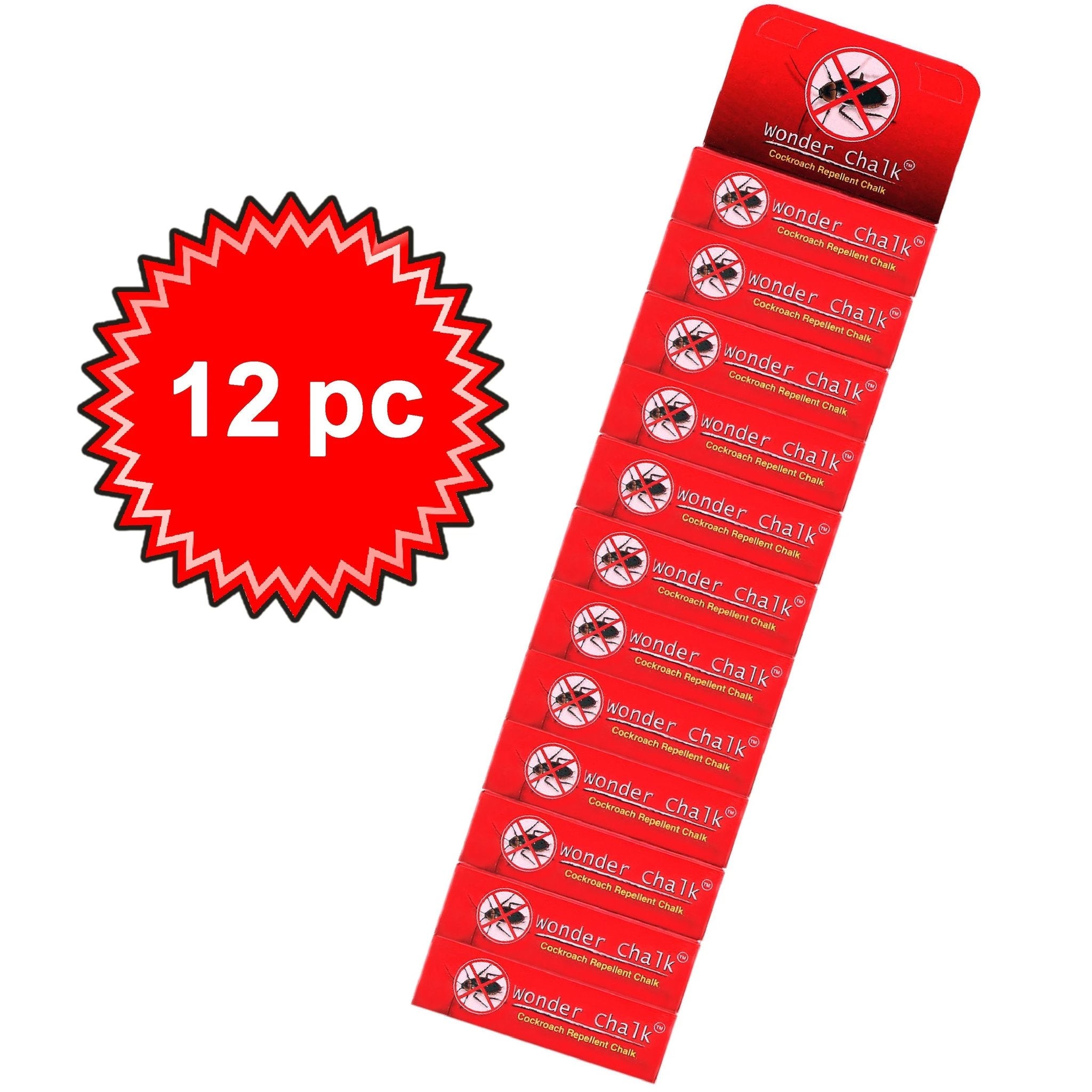1315 Cockroaches Repellent Chalk Keep Cockroach Away (Pack Of 12) by Wukusy