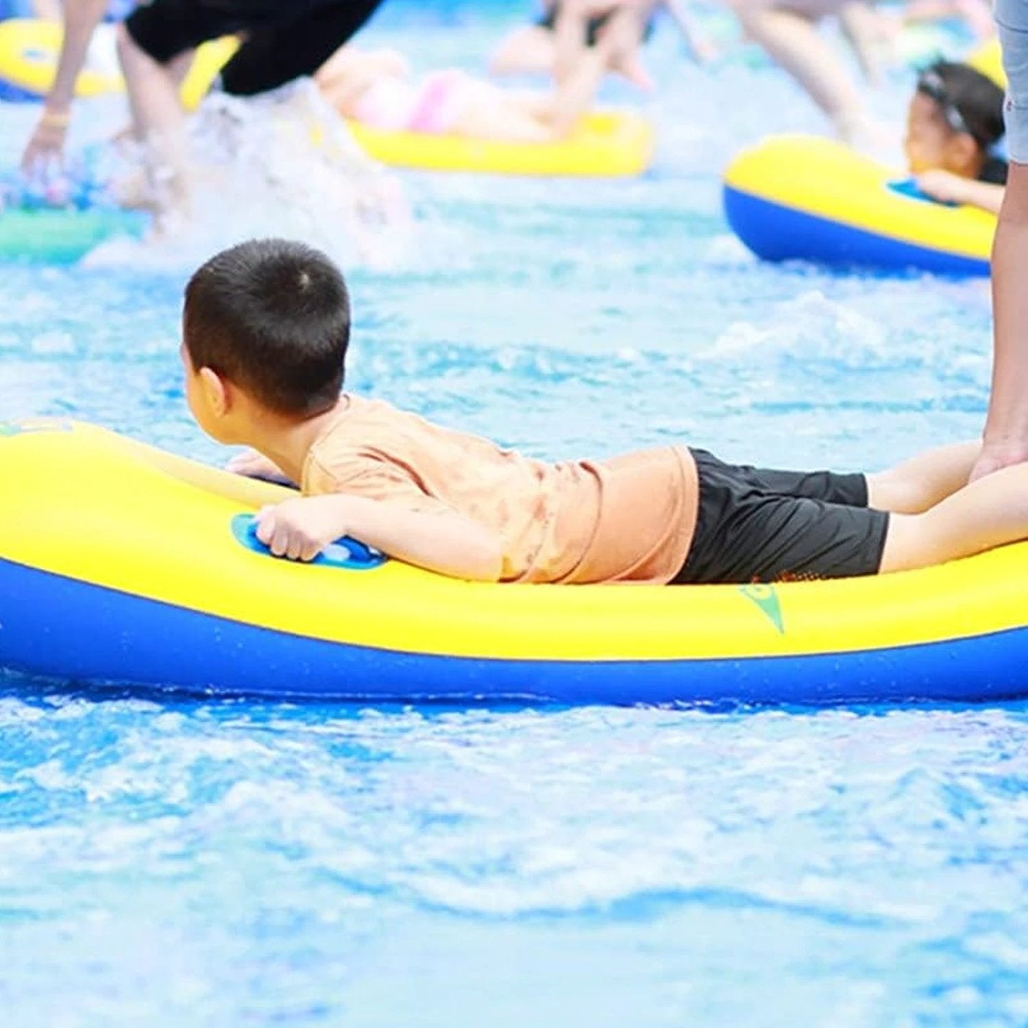 8029 Inflatable Surfboard For Kids Inflatable Bodyboard For Children With Handles Portable Surfboard For Children Outdoor Pool Beach Floating Mat Pad Water Fun by Wukusy