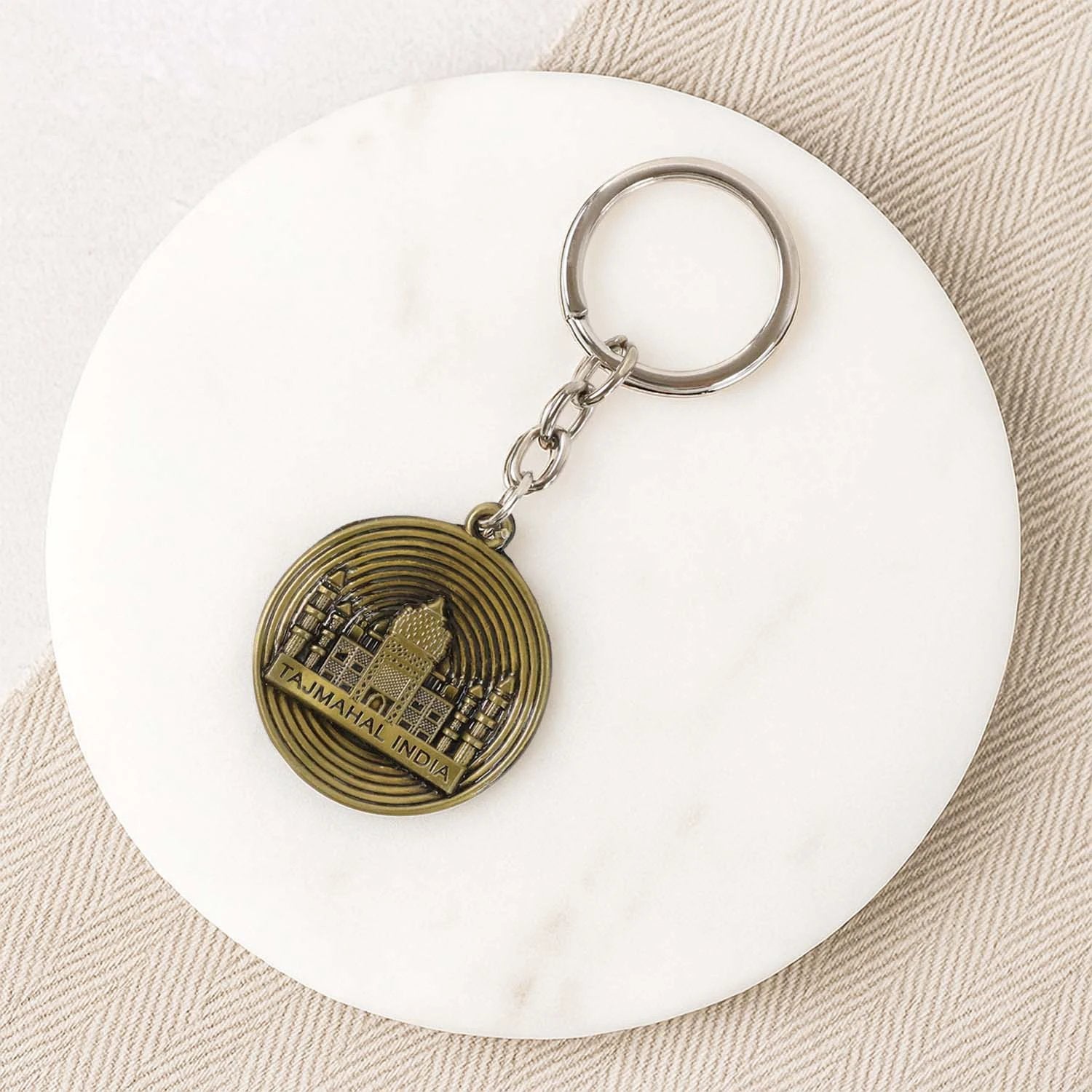 Premium Taj Mahal India Souvenir Keychain (1 Pc) by Wukusy