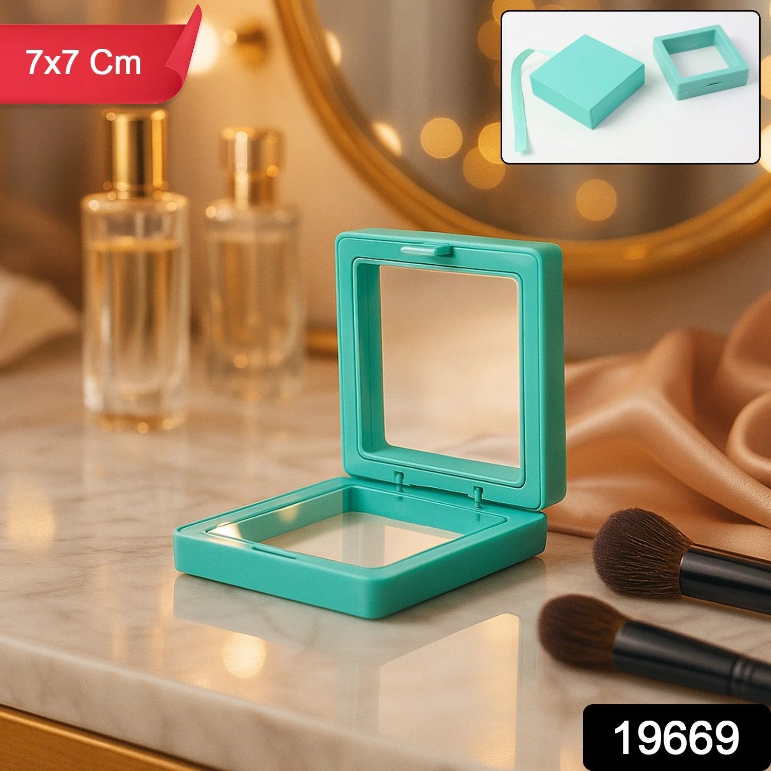 Transparent Jewellery Display Box (7x7 Cm  1 Pc) - 69kart
