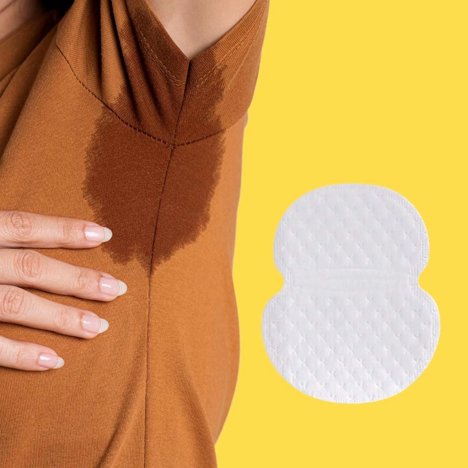 0978 Underarms Sweat Pads Disposable Highly Absorbent Pads Cotton Anti-allergic Anti Bacteria Anti Smell Underarm Perspiration Pad For Men And Women (Pack Of 10) by Wukusy