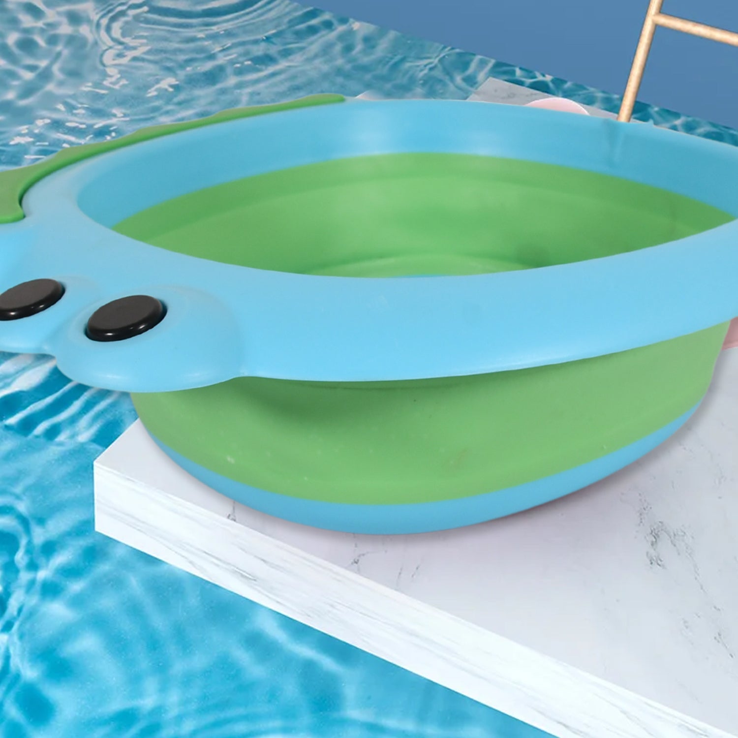 Frog Shape Foldable Baby Wash Basin