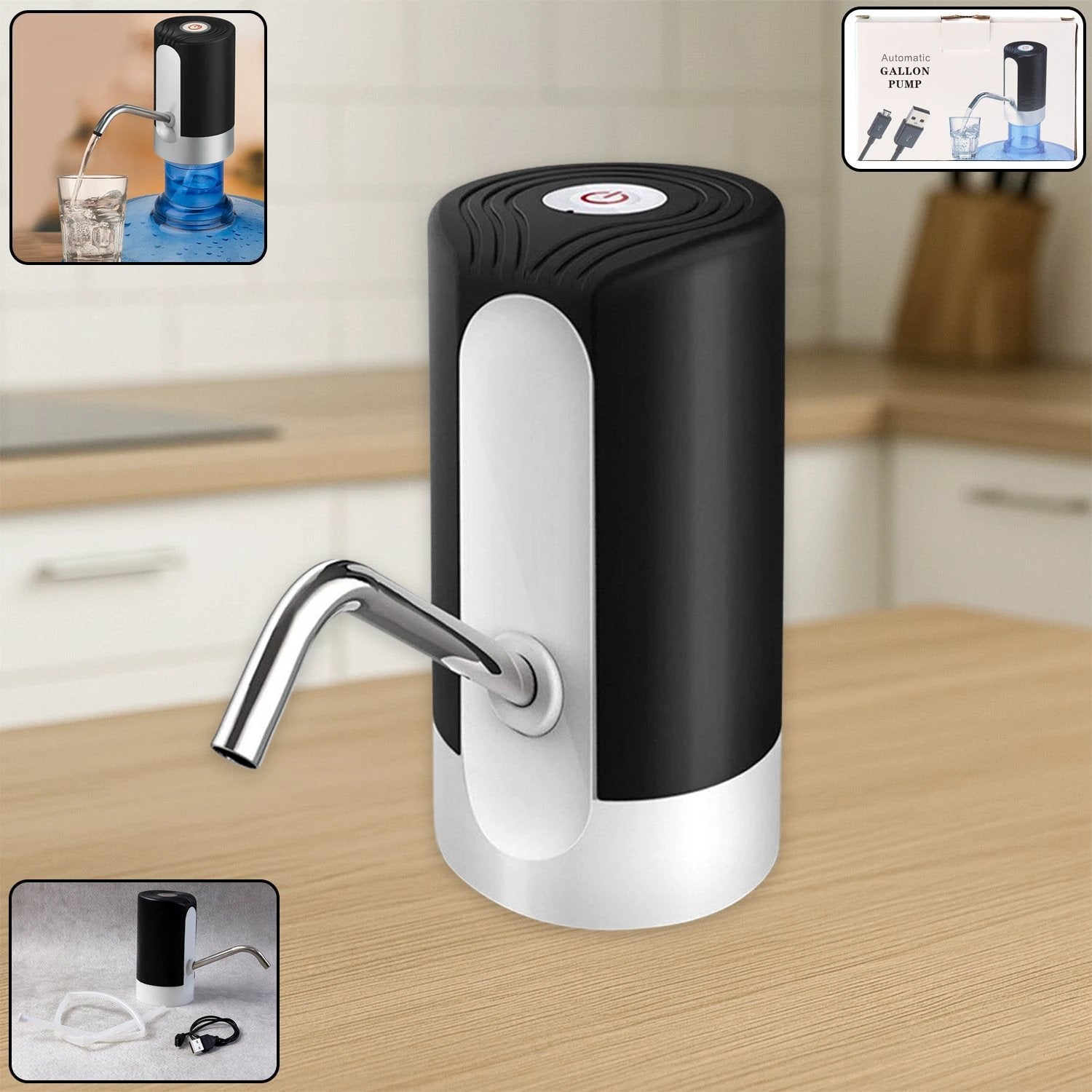 Usb Rechargeable Automatic Water Dispenser Pump - 69kart