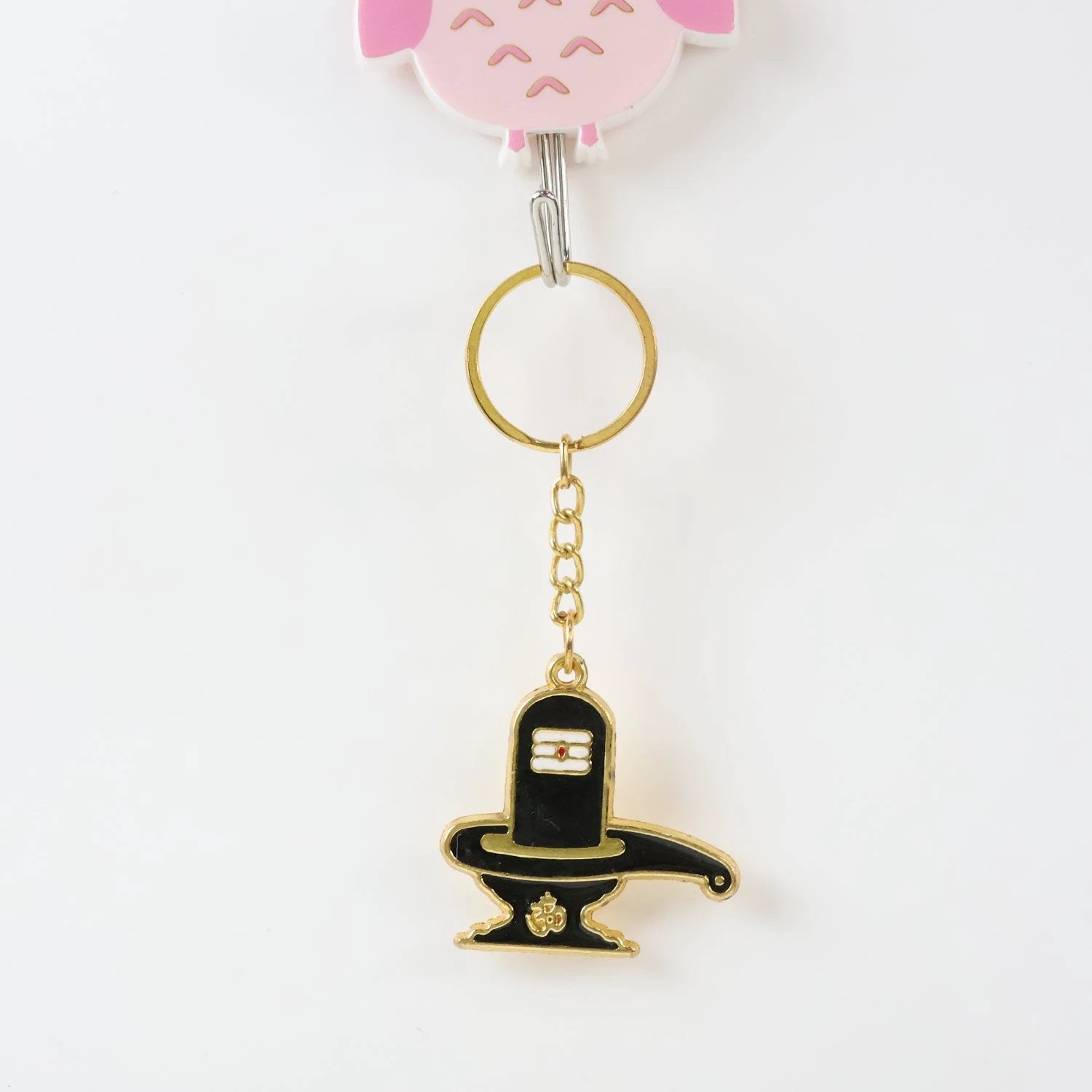 Shivling Design Golden Keychain by Wukusy