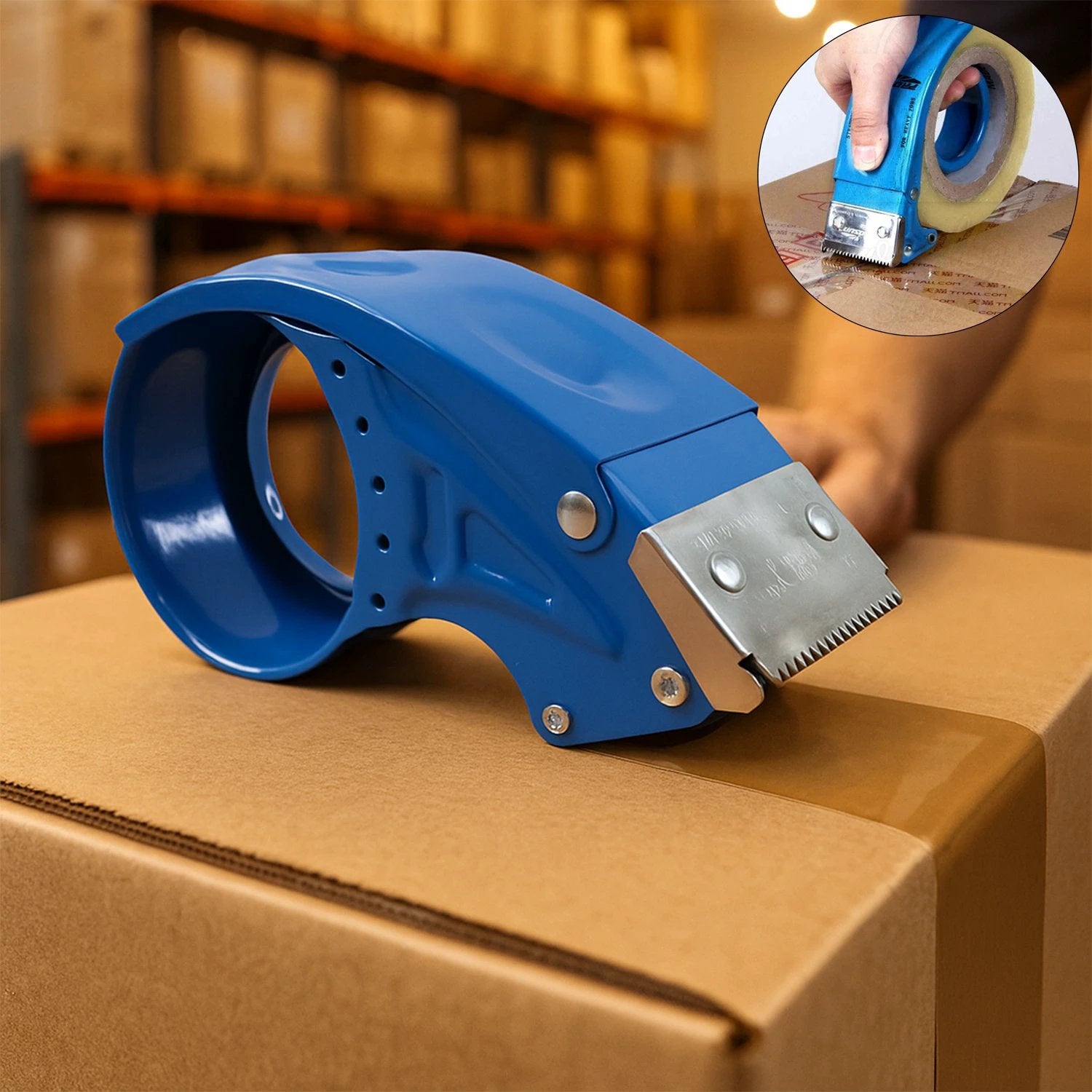 Heavy-duty Tape Dispenser  Cutter - (1 Pc) - 69kart