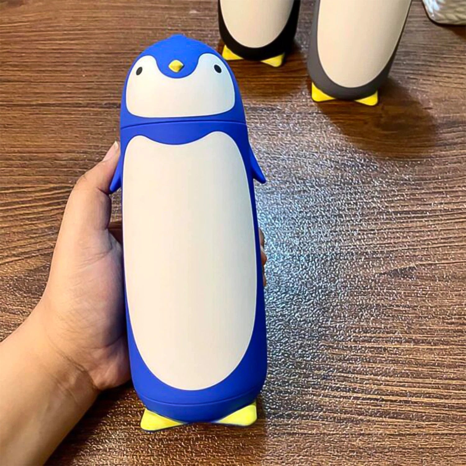 Penguin Water Bottle Penguin Cartoon Water Bottle Funny Travel Mug Insulated Inner Glass Vacuum Water Bottle - 69KART