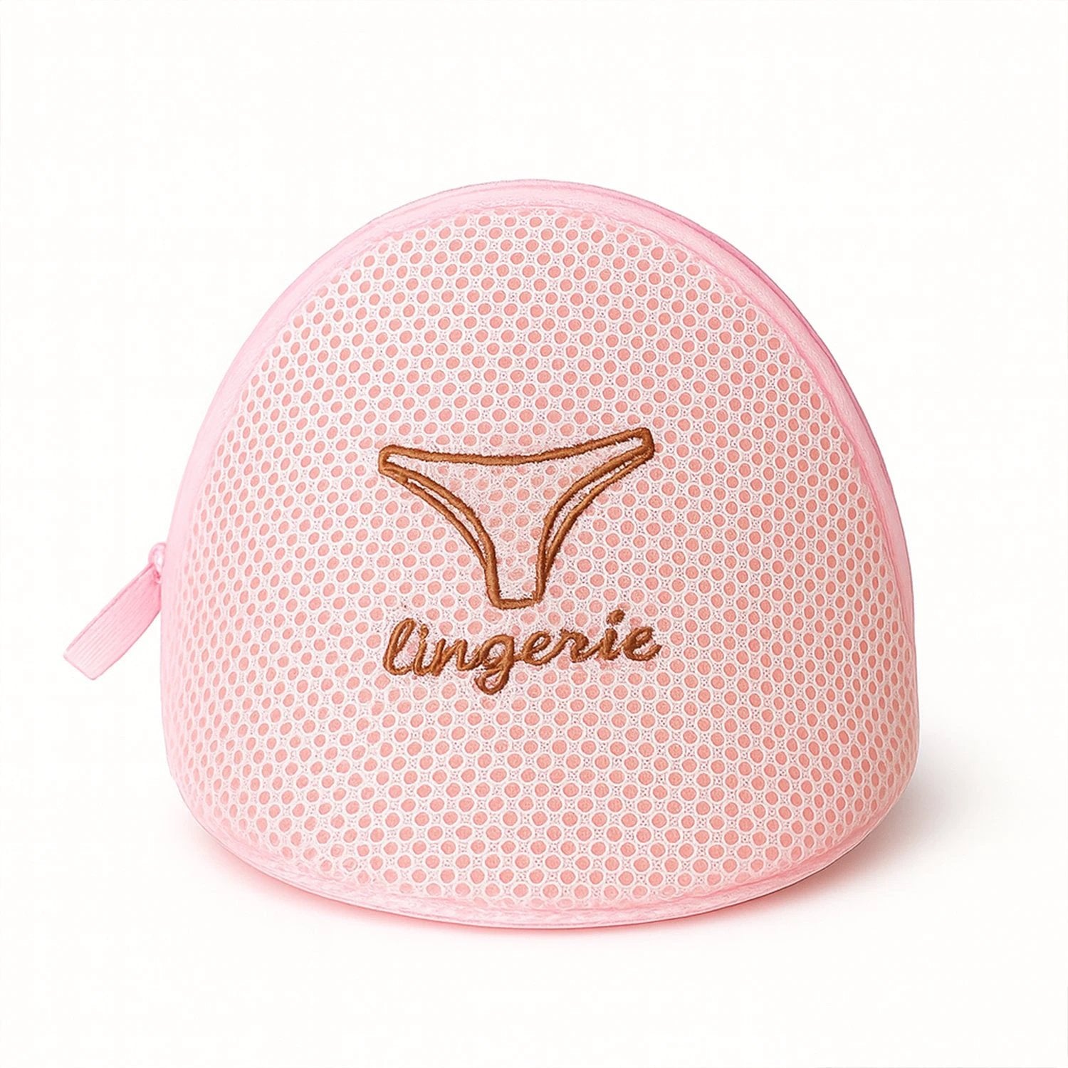Lingerie Wash Bag  Dome-shaped Protective Mesh Laundry Pouch With Zip Closure (1 Pc) - 69kart