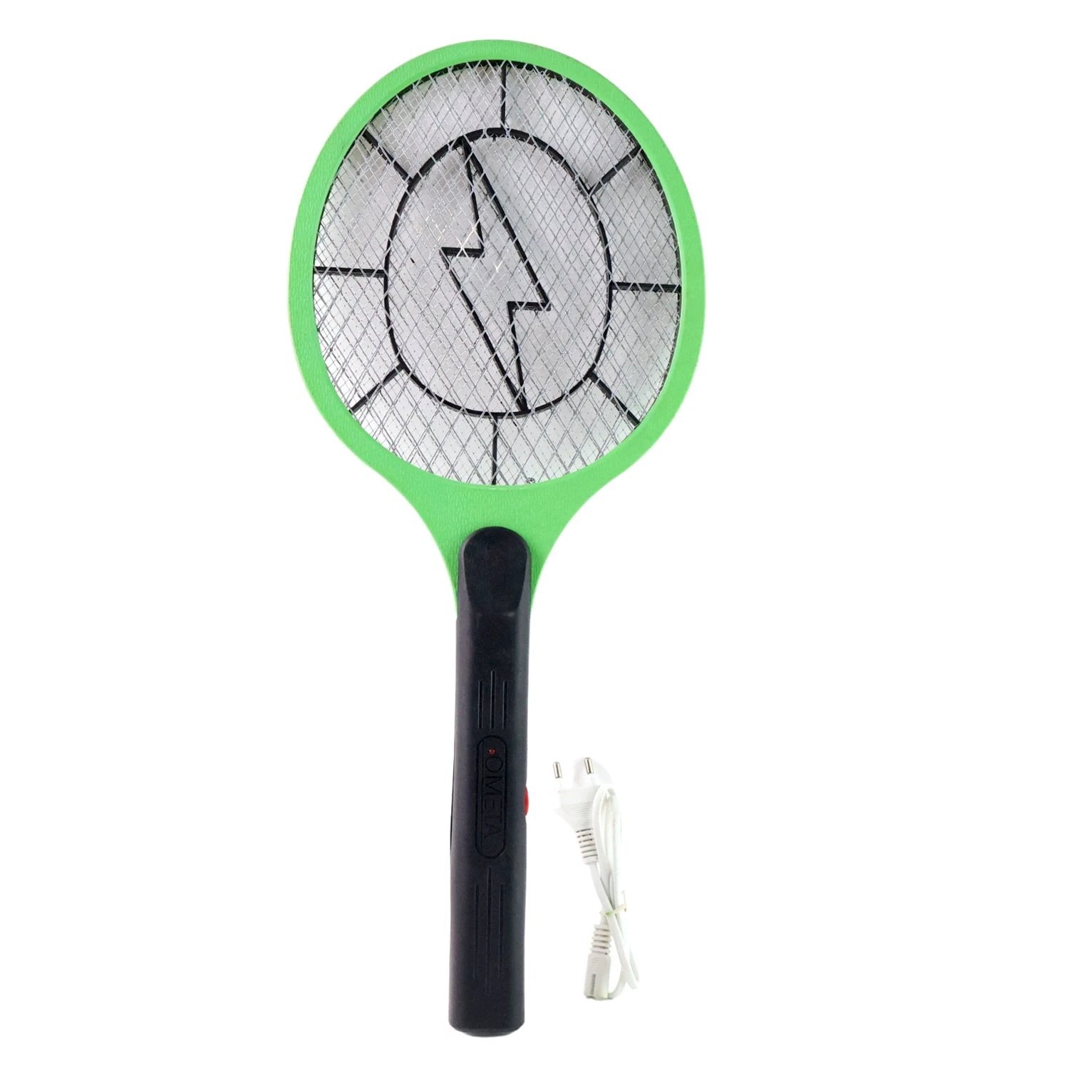 Green Rechargeable Electric Mosquito Killer Racket With Cable by Wukusy