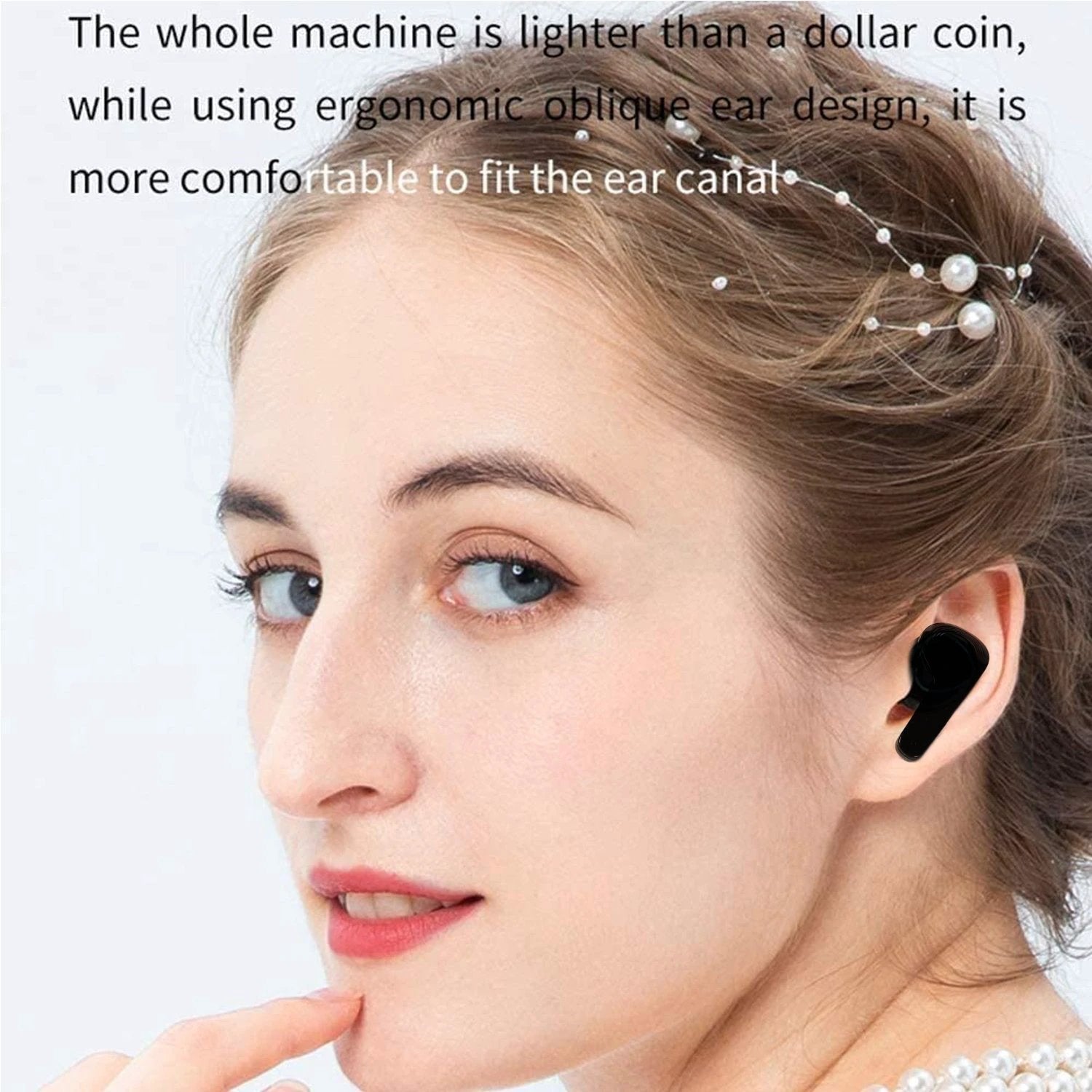 6705 Earphones With Touch Control Black Bluetooth M12 Max Wireless Technology Stereo Sound Made With High-end Material by Wukusy