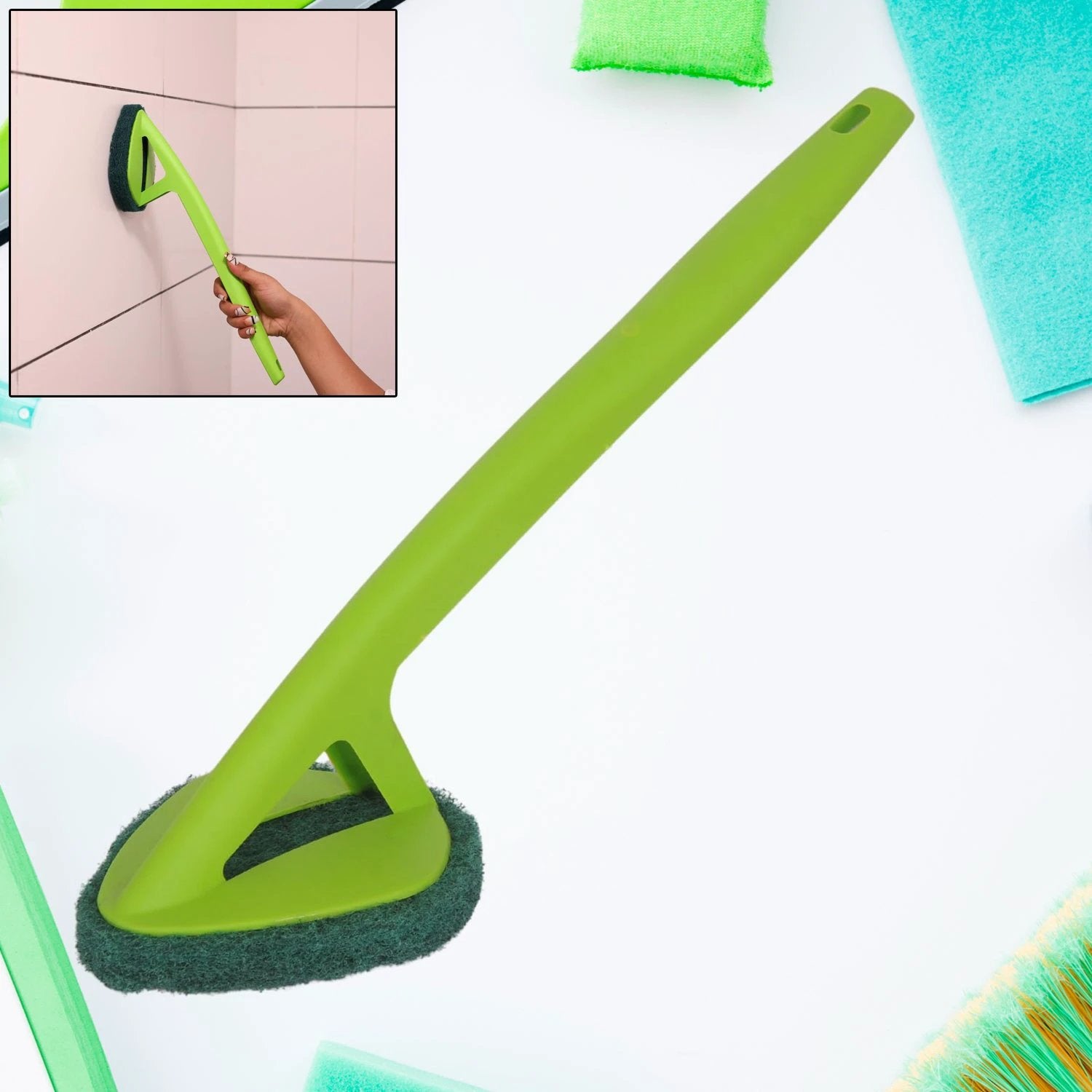 Scrubber Hockey With Long Handle (1 Pc) - 69KART