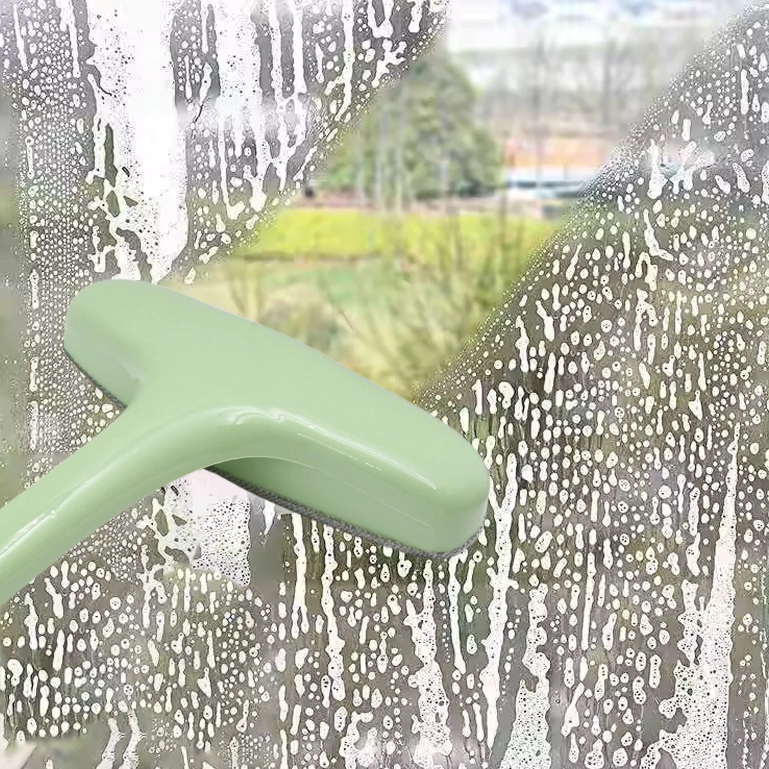 Window Screen Cleaning Brush With Extendable Handle (1 Pc) by Wukusy