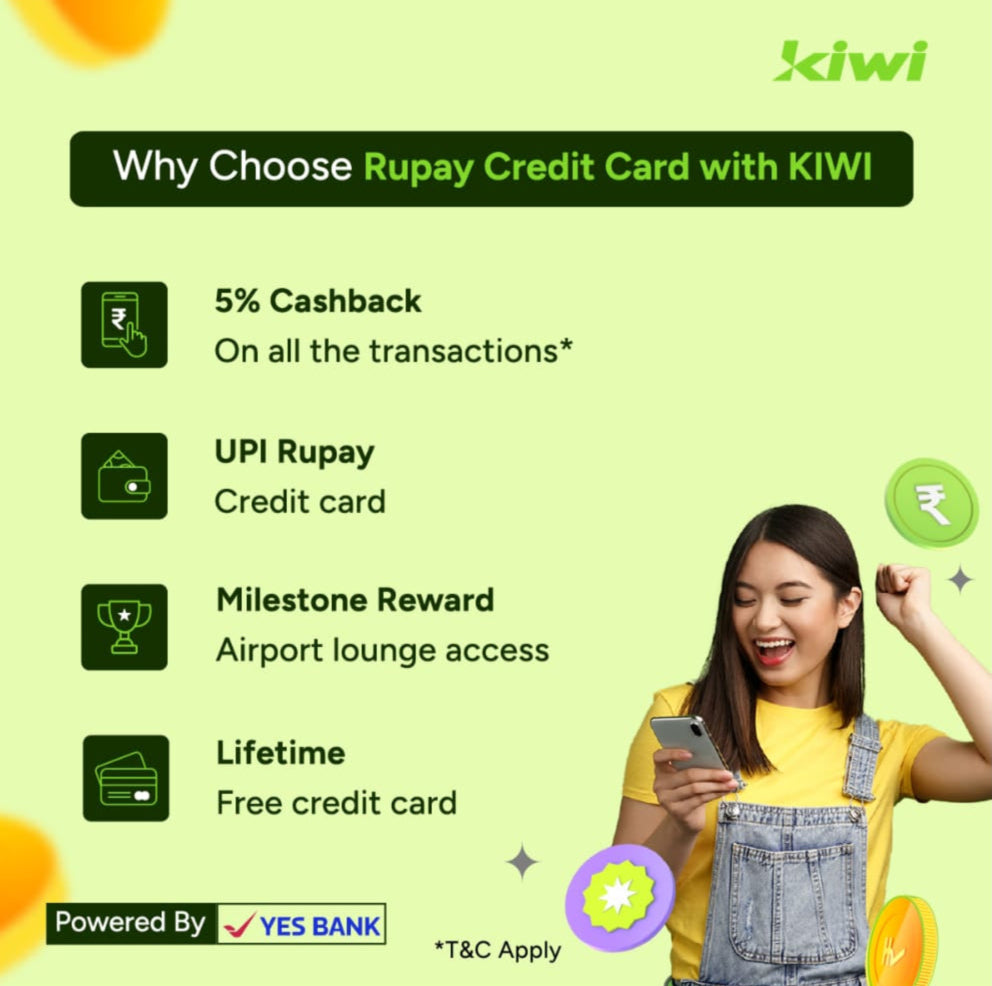 KIWI Yes Bank Rupay Credit Card