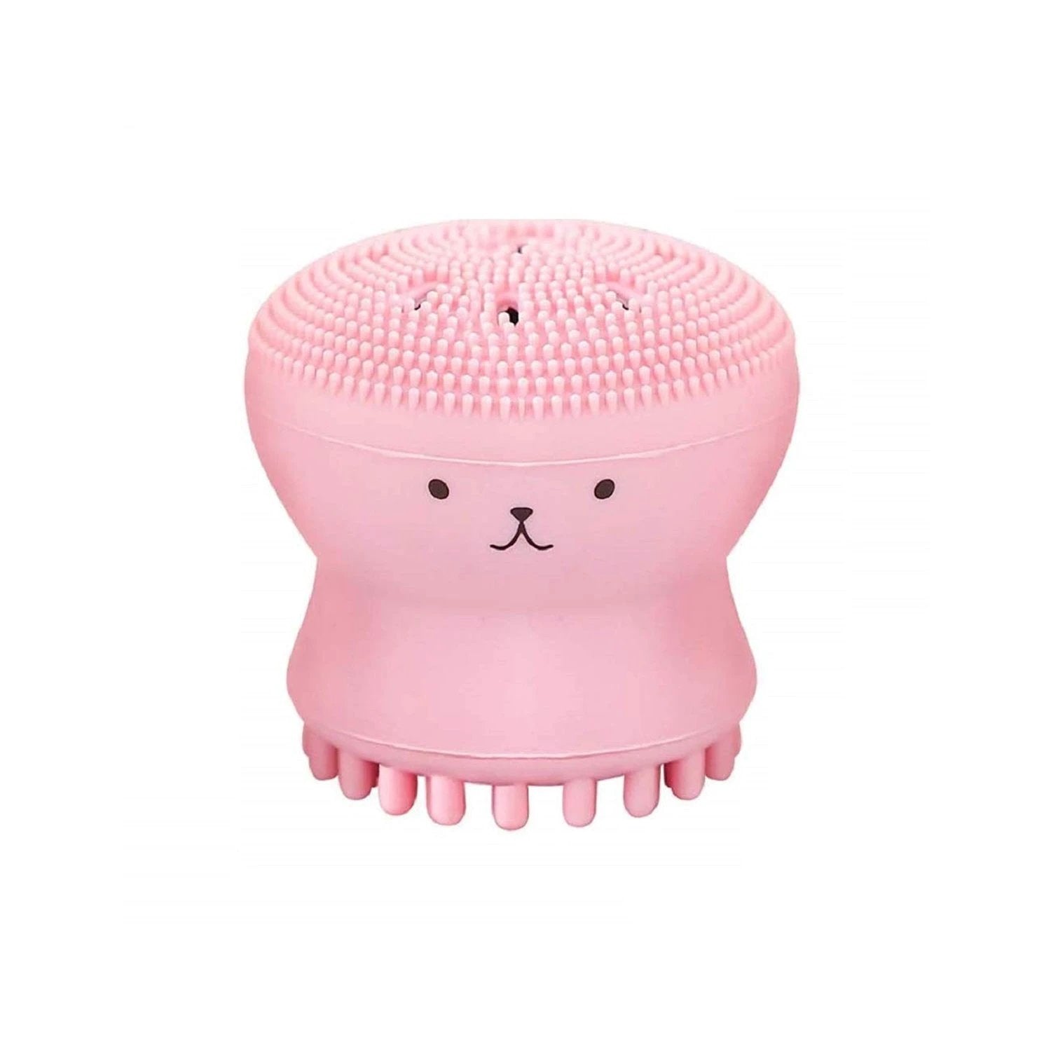 1671 Facial Cleansing Brushes Cute Octopus Shape Silicone Face Scrubber Massager Skincare Tool (1pc) - 69kart
