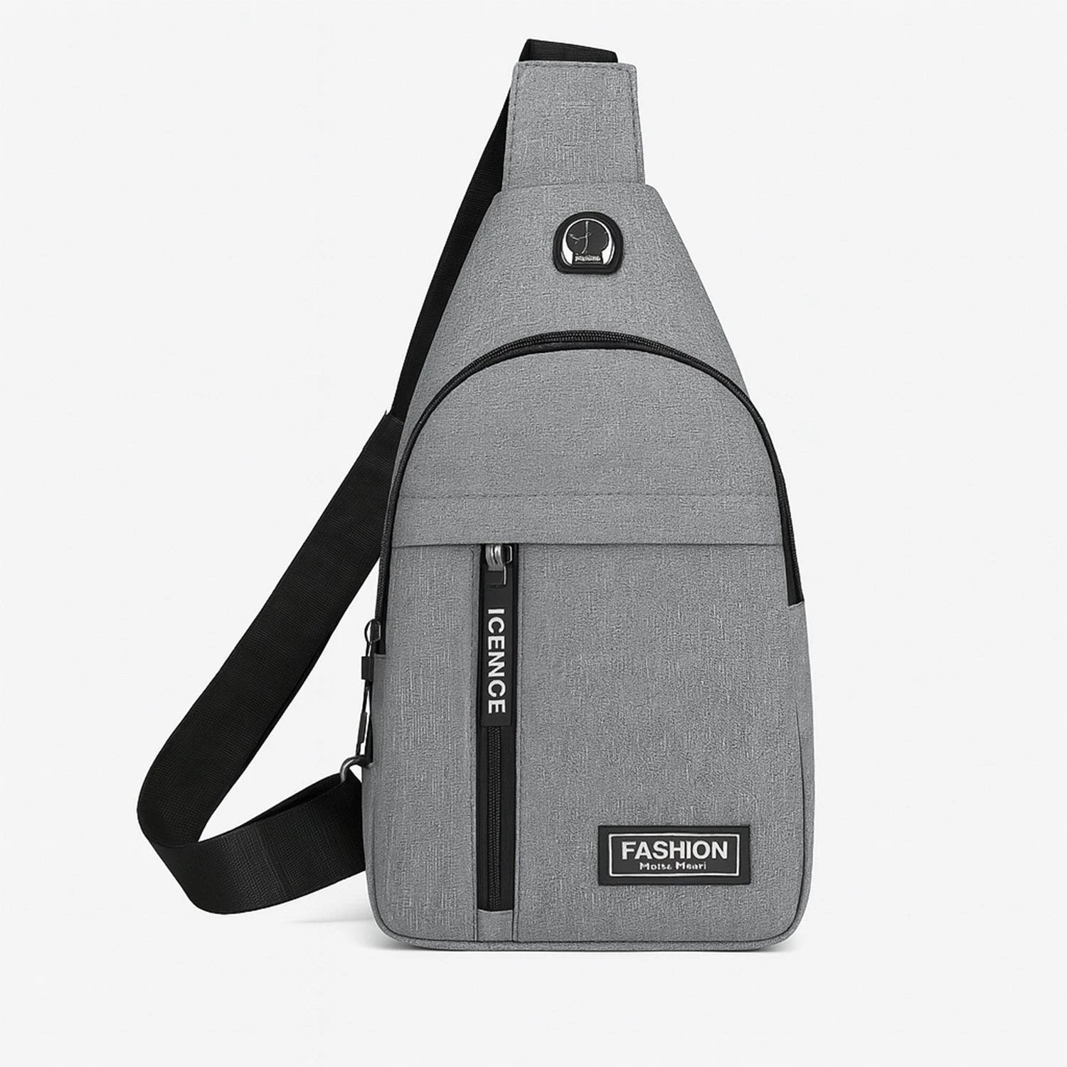 Waterproof Waist Bag Shoulder Bags Usb Charging Earphone Hook Sling Travel Bag (1 Pc) by Wukusy