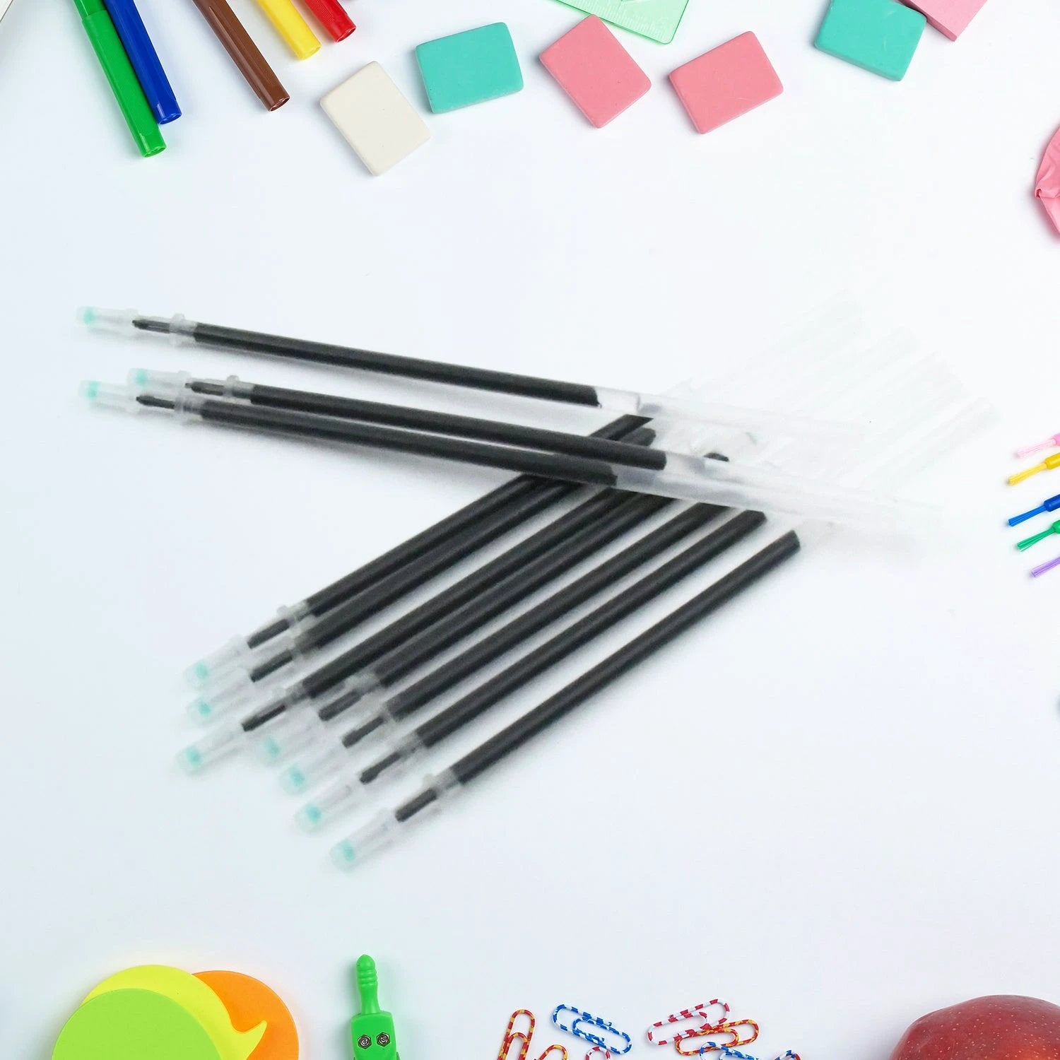 Black Pen Refill All Round Ball Pen Refill Smooth Writing Pen Refill All Pen Suitable (1 Pc  10 Pc) - 69KART