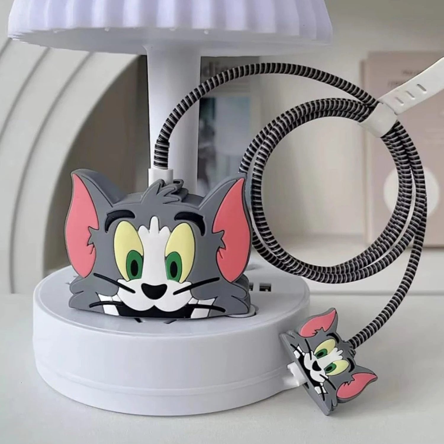 Cartoon Character Silicon Charger Case Cover For Ip 18-20w (Mix Design  1 Pc) - 69KART