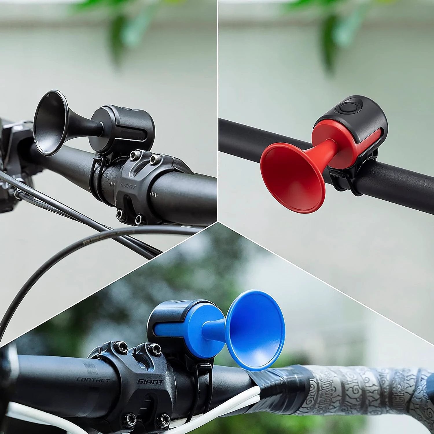 8590 Bicycle Air Horn Loud - 120db 1 Sound Mode Electronic Bicycle Bellsuper Electric Horn With Long Standby Button Battery Operatedipx4 Waterproof Loud Bell For Adults by Wukusy
