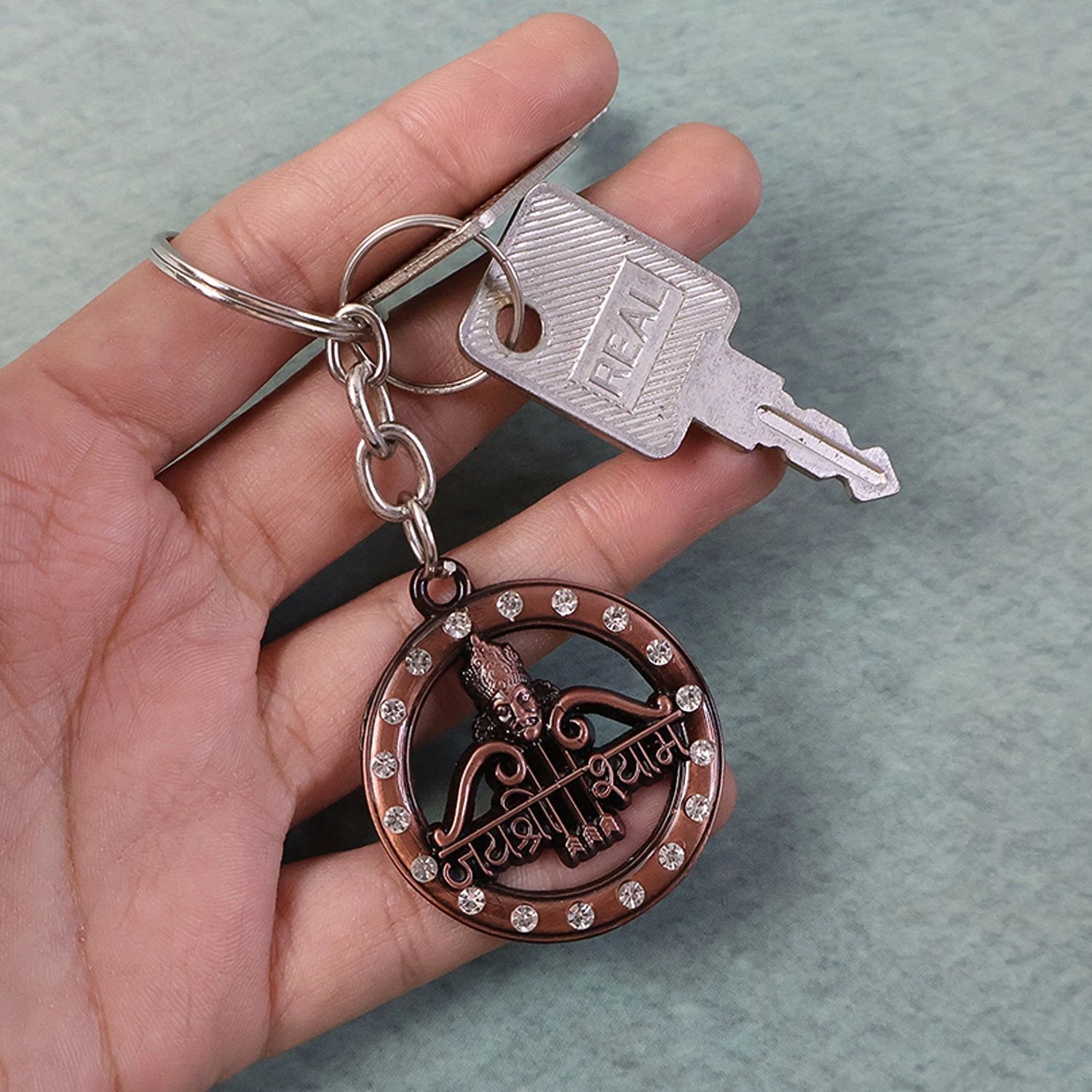Jai Shree Shyam Metal Keychain by Wukusy