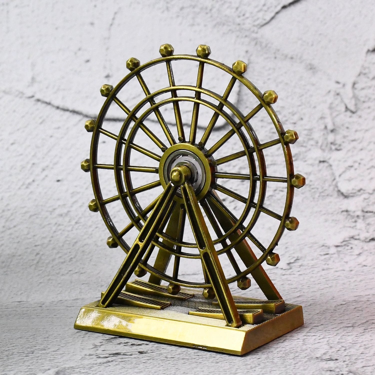 Metal Desktop Wheel Tower Decoration by Wukusy