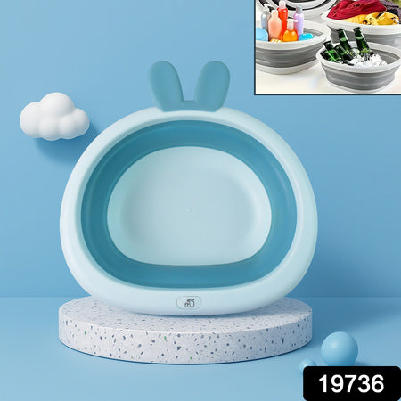Foldable Multipurpose Collapsible Basin Bunny Ear Handle