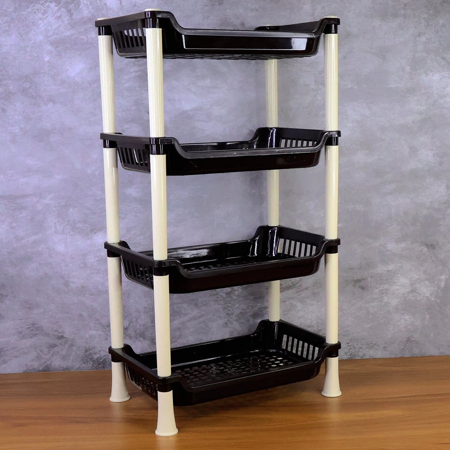 Apex 4-layer Small Multipurpose Plastic Storage Rack by Wukusy