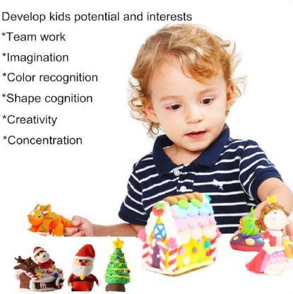 Non-toxic Creative Dough Clay (Pack Of 5 Pcs)