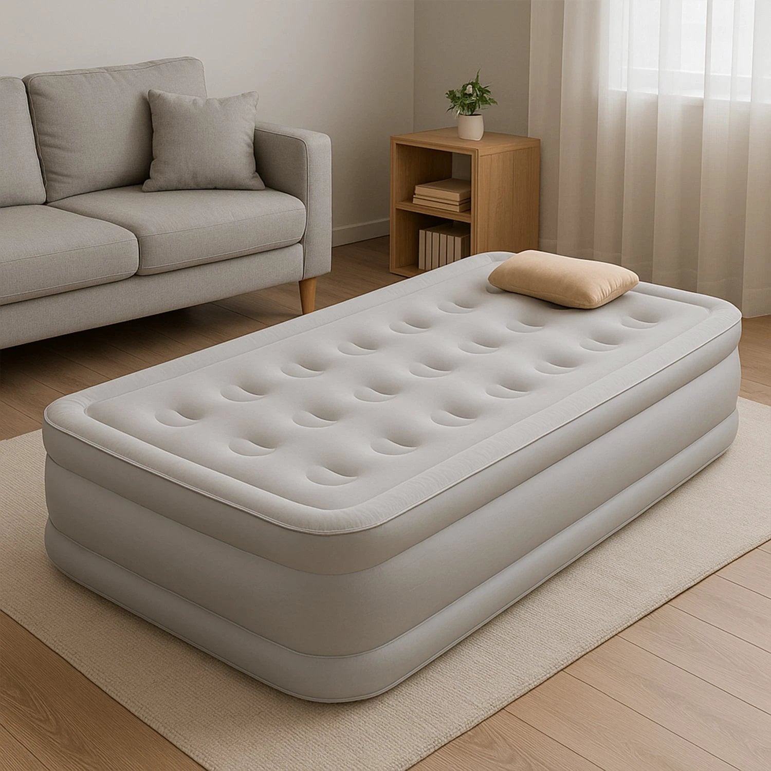 Portable Inflatable Bed Folding Lazy Bed (190x100x40 Cm  1 Pc) - 69KART