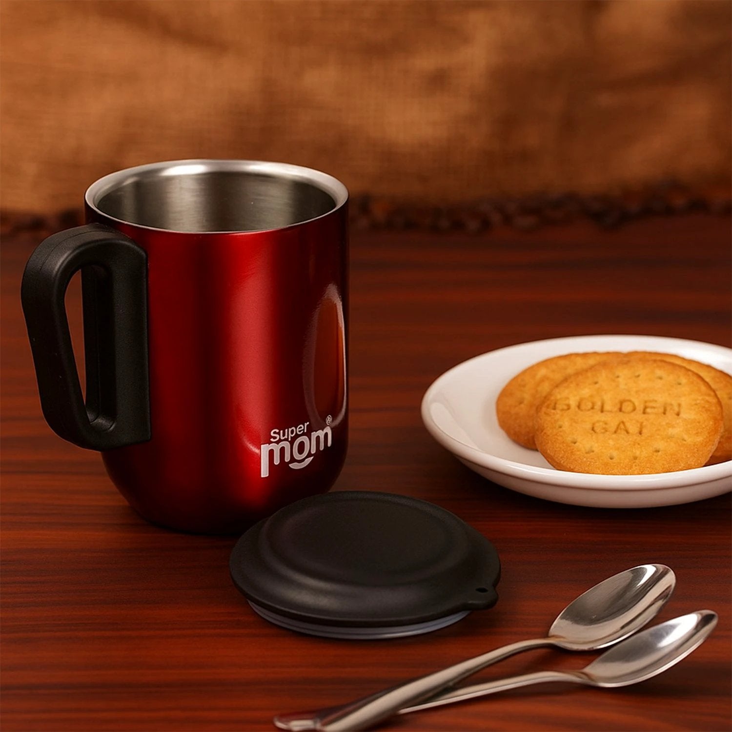 Stainless Steel Metallic Coffee Mug - 300ml by Wukusy