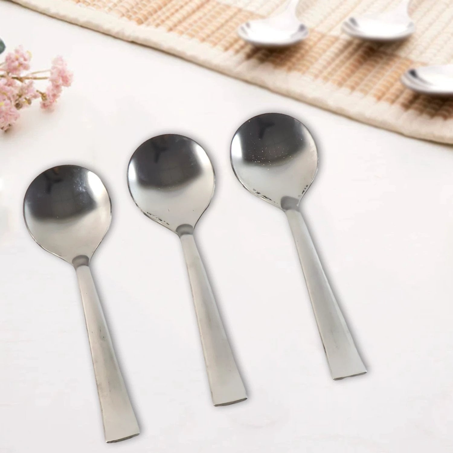 Everyday Dining Spoons - (3 Pc Set) by Wukusy