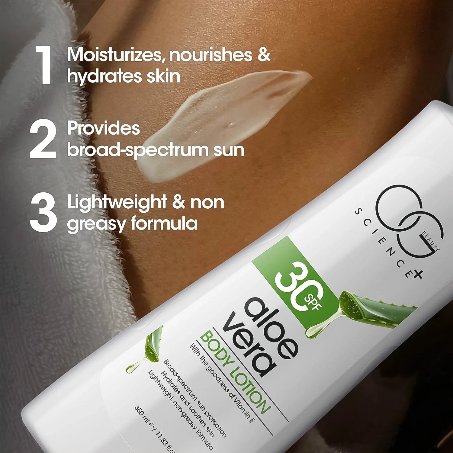 Og Beauty Science Aloe Vera Body Lotion (350ml  1 Pc) - 69KART