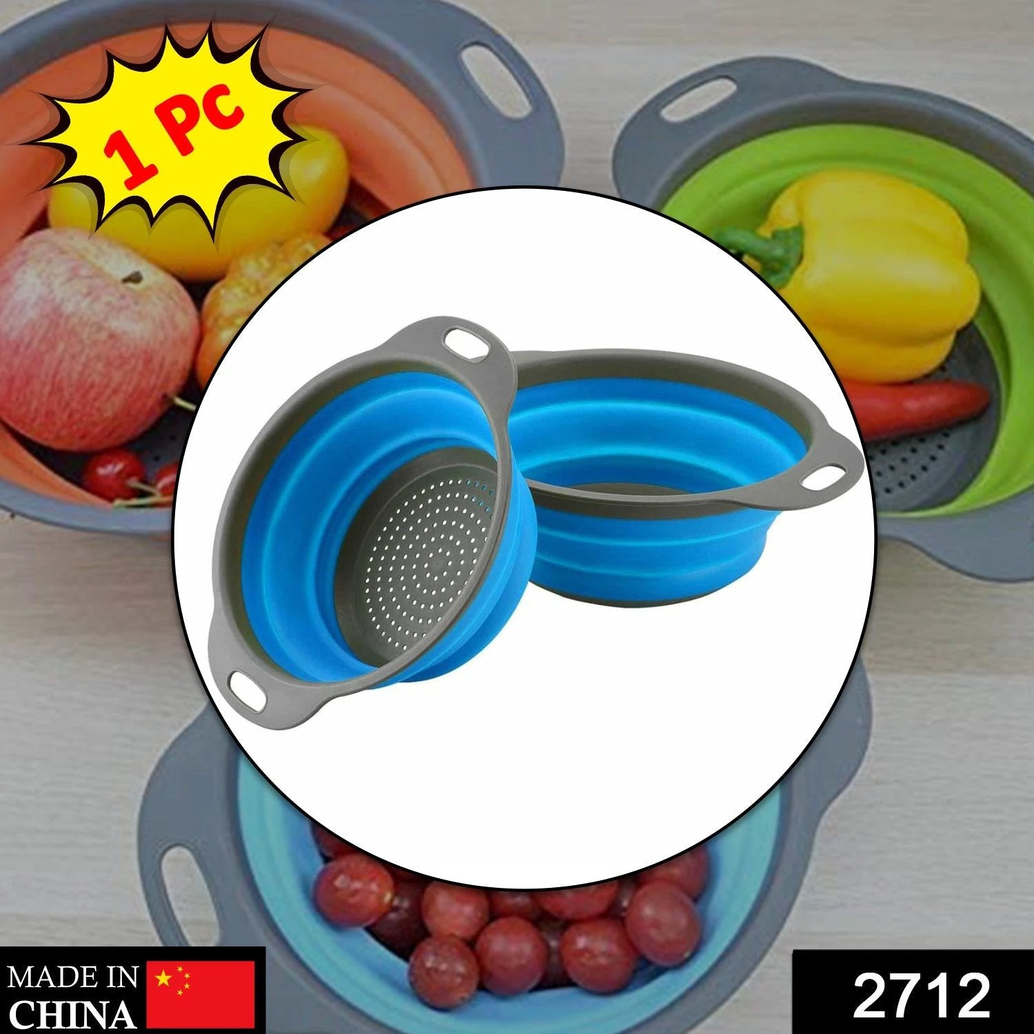 2712 Round Sili Strain Used In All Kinds Of Household And Official Kitchen Purposes As A Foldable Utensil. by Wukusy