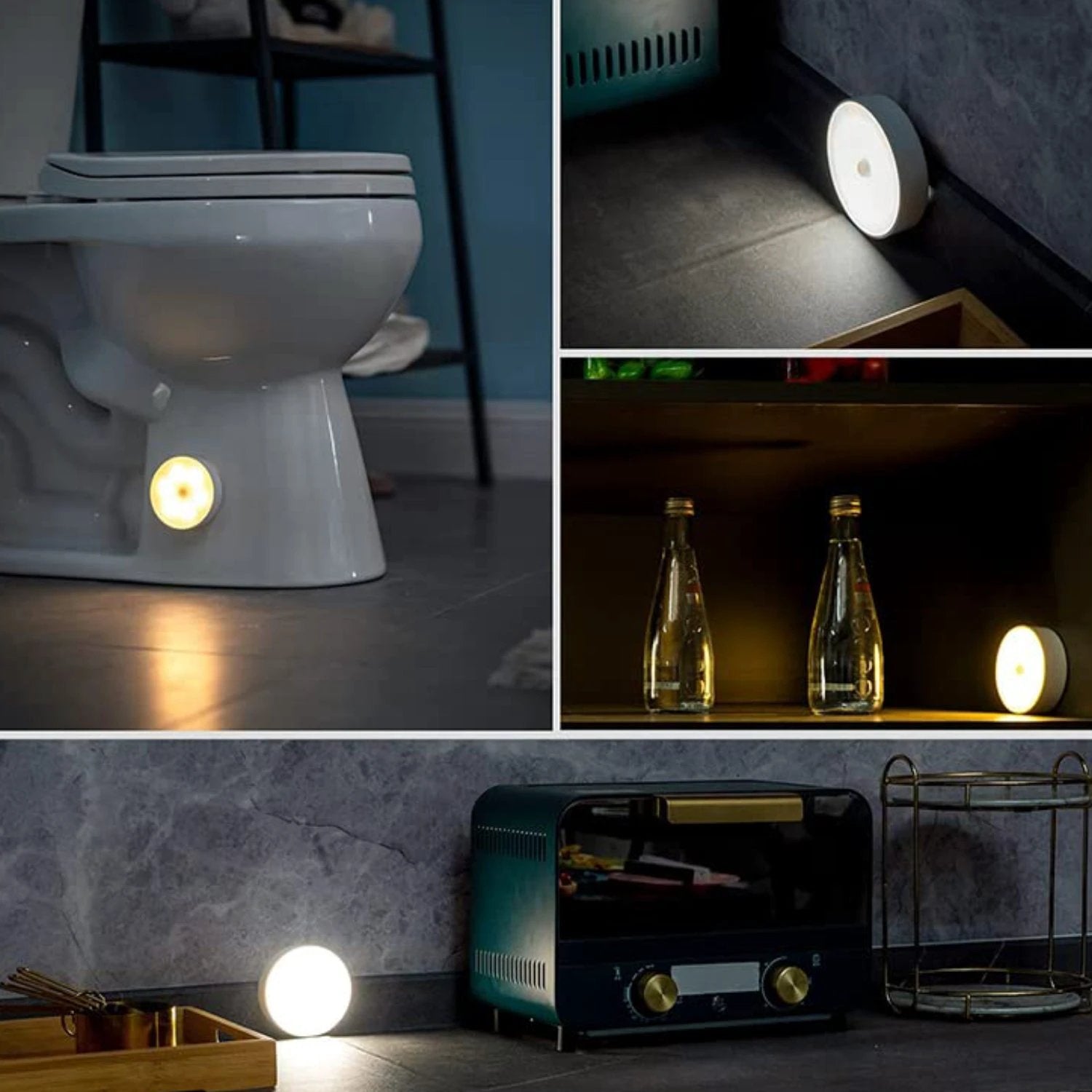 Round Shape 8 Led Motion Sensor Induction Led Light by Wukusy