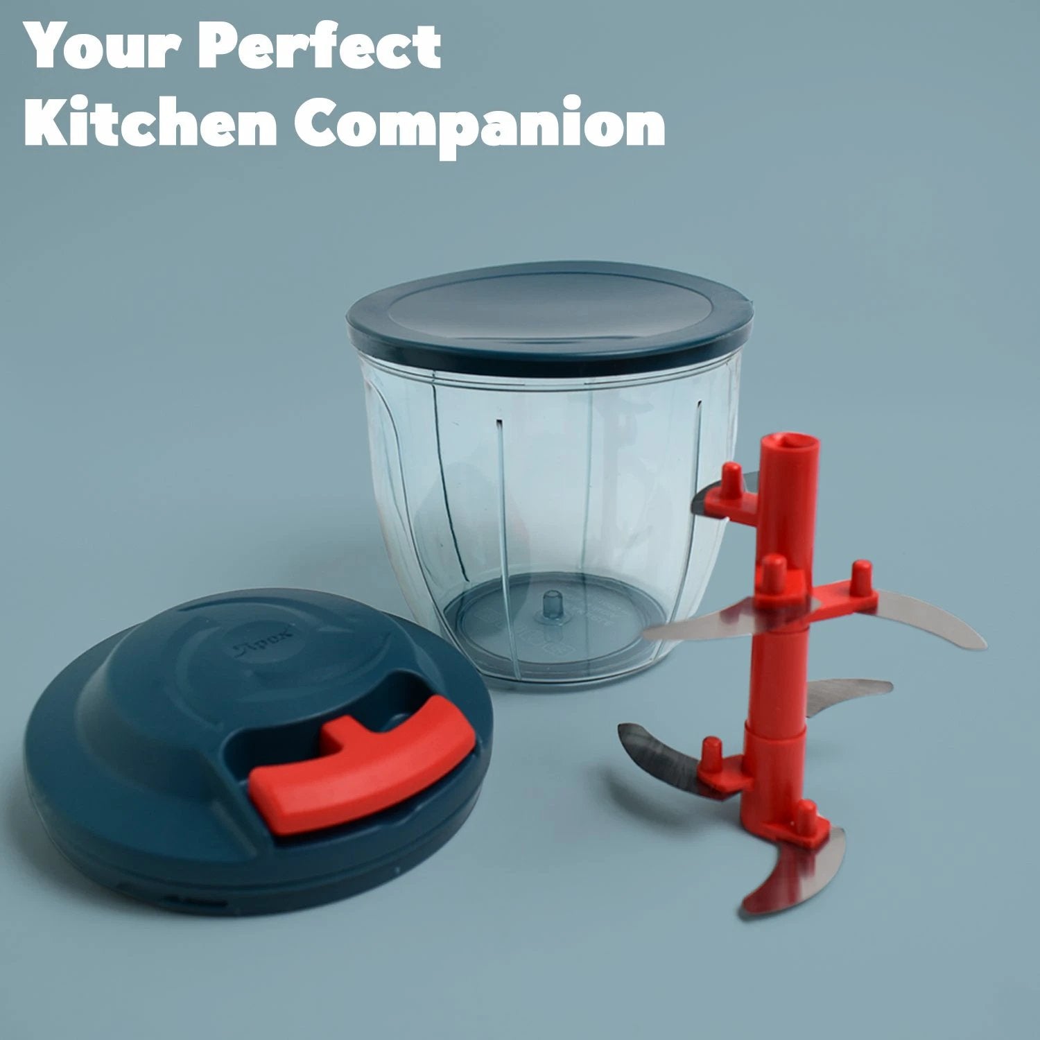 Apex Speed-x Hand-powered Vegetable Chopper (1000 Ml) by Wukusy