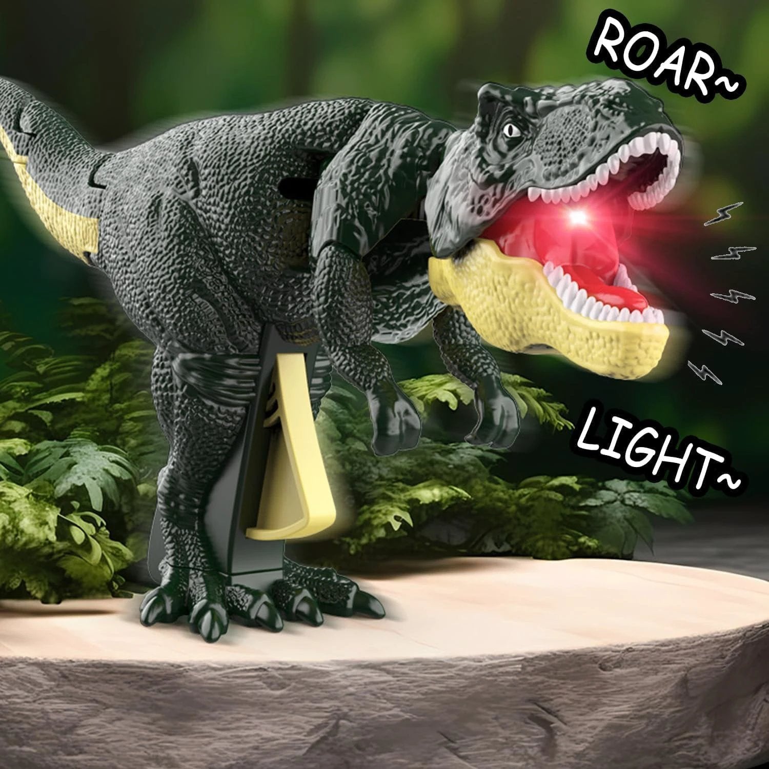 17969 Dinosaur Roaring Toys Trigger Dinosaurs Toys With Dinosaur Sound Lighting Model Vibrating Headmoving (3 + Years 1 Pc) by Wukusy