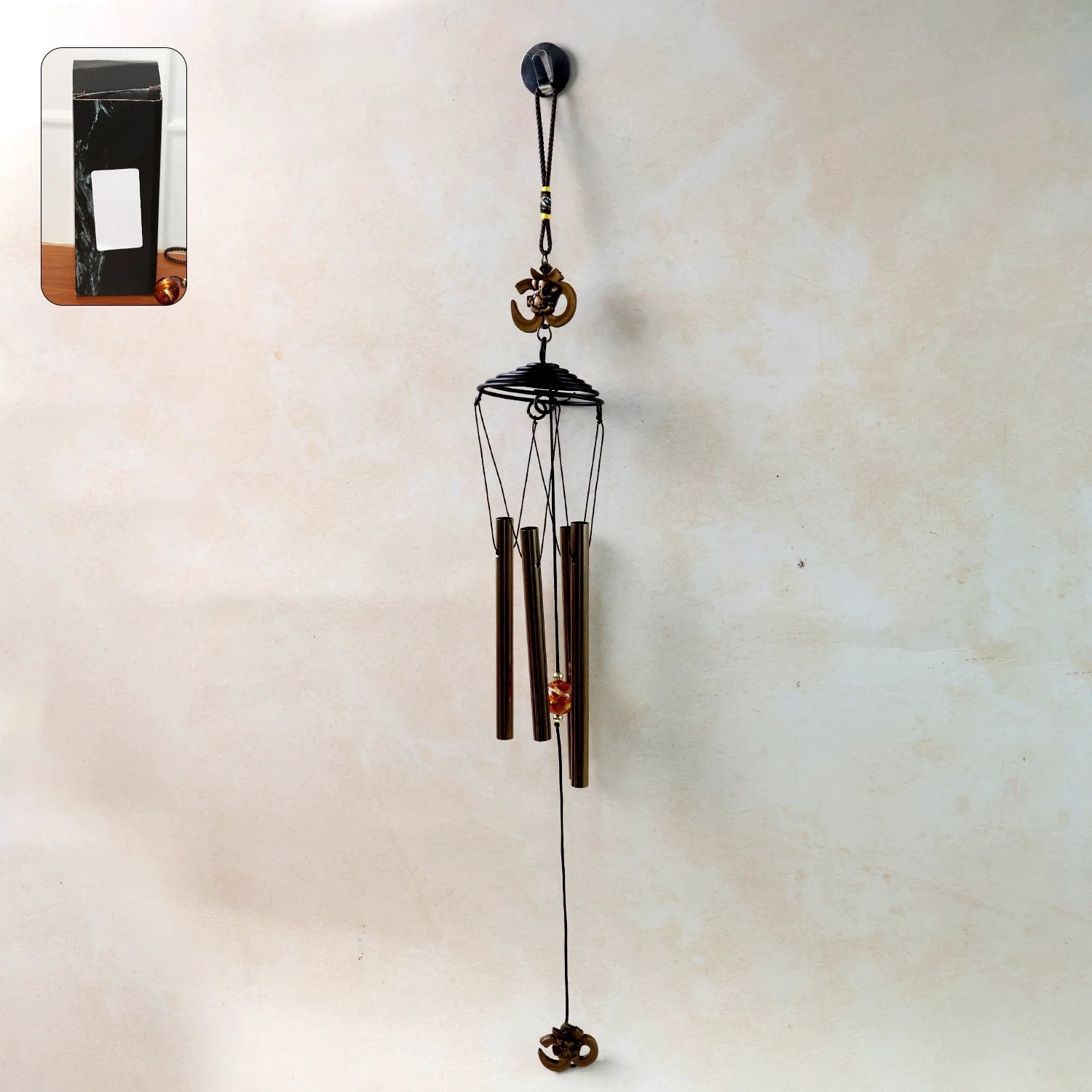 Metal Wind Chime with Om Symbol by Wukusy