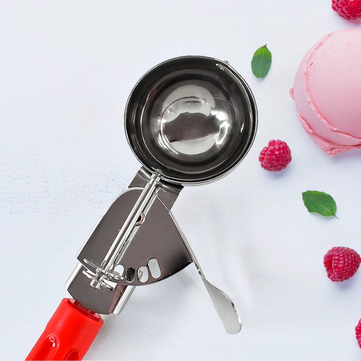 Apex Ice Cream Scoop  70 Ml Stainless Steel Head With Ergonomic Handle (1 Pc) - 69KART