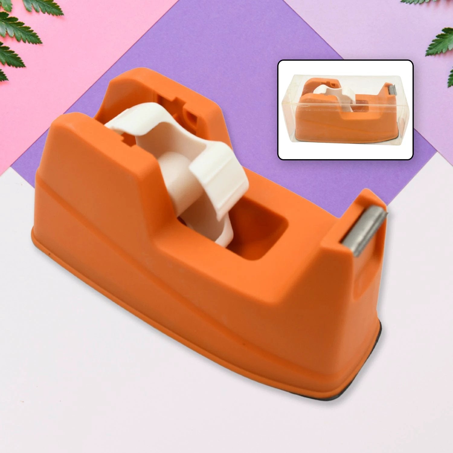 9508 Plastic Tape Dispenser Cutter For Home Office Use Tape Dispenser For Stationary Tape Cutter Packaging Tape (1 Pc 605 Gm) by Wukusy