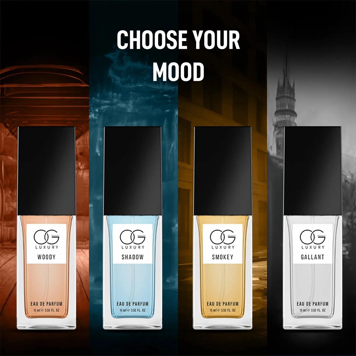 Og Luxury Perfume Gift Set Eau De Parfum Collection (15 Ml  4 Pc) - 69KART