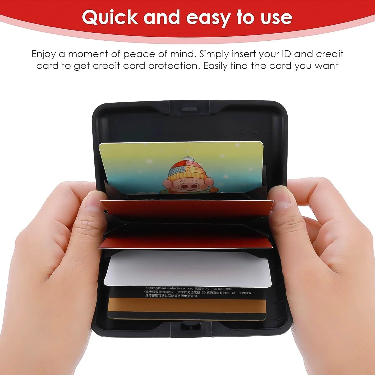 Plastic Cardholder Waterproof Card Case (1 Pc) - 69kart