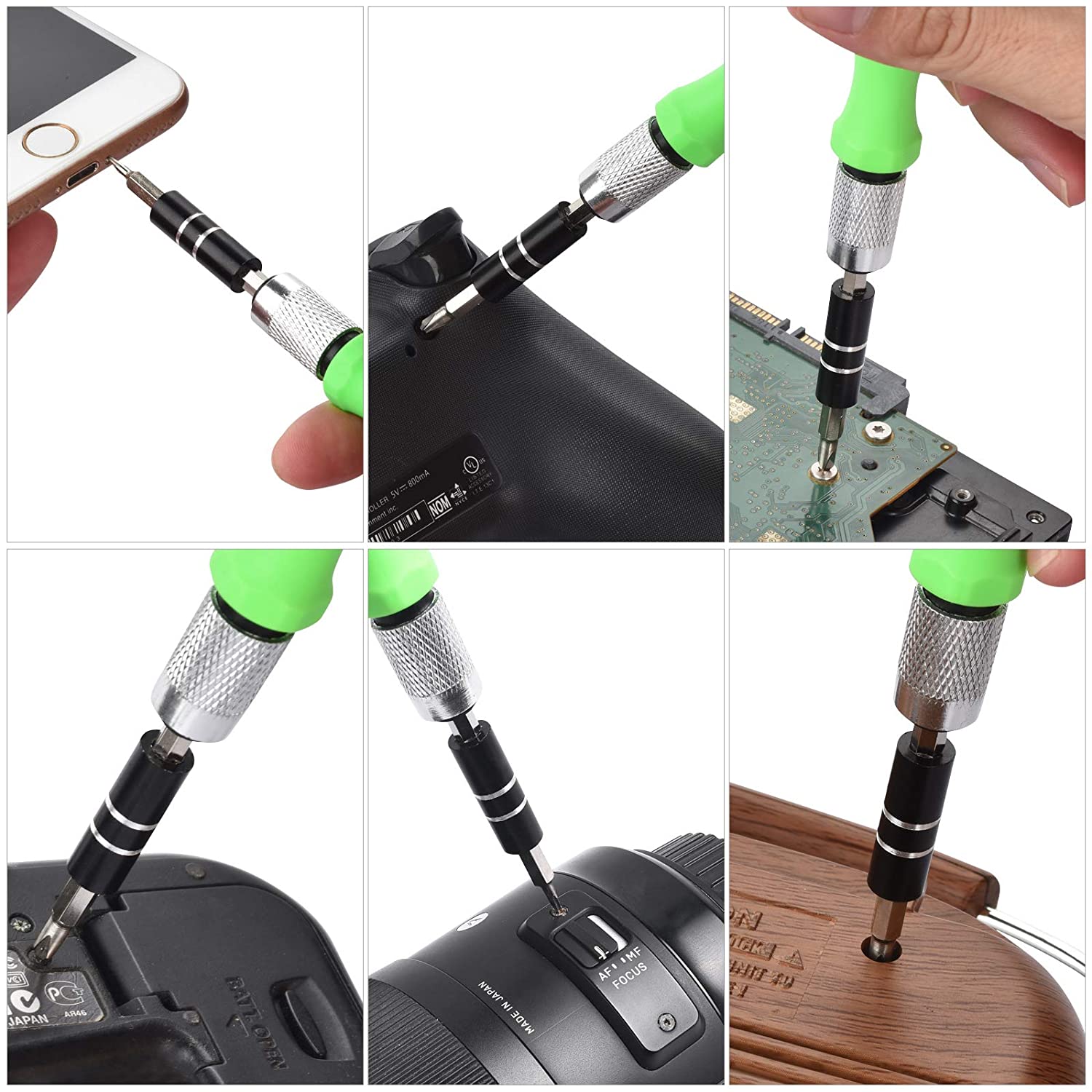 32 In 1 Mini Screwdriver Bits Set With Magnetic Flexible Extension Rod