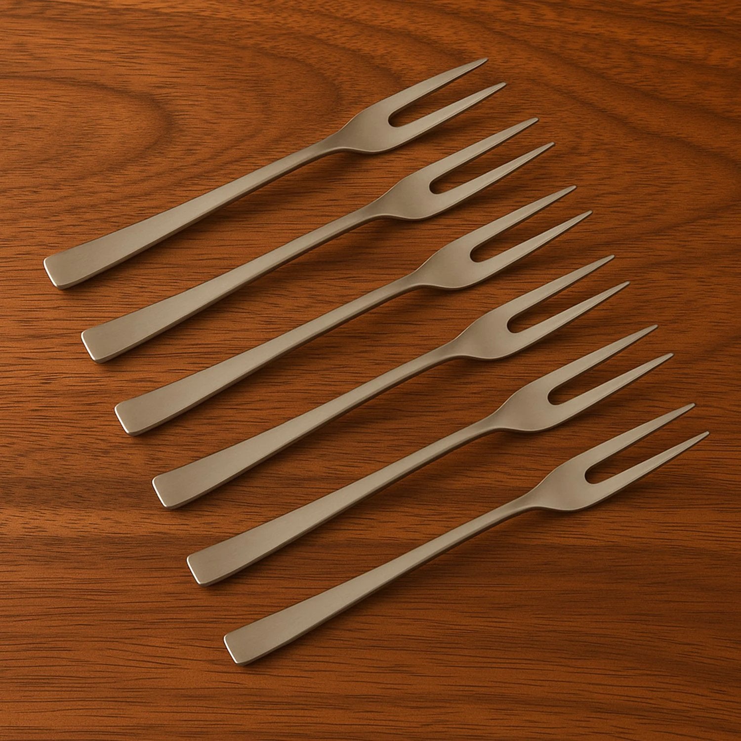 Apex 6 In 1 Stainless Steel Fruit Fork (1 Set) by Wukusy