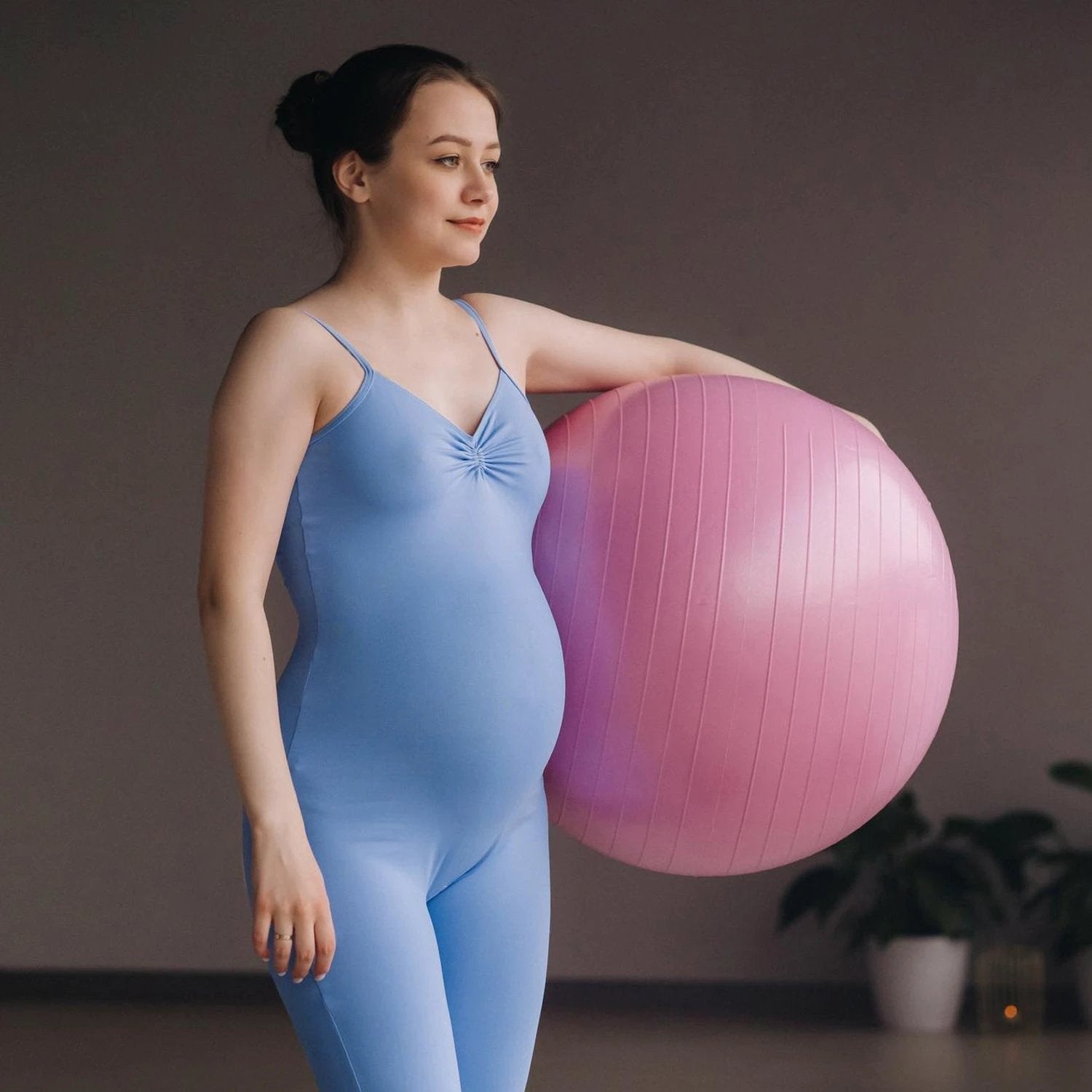 9091 Anti Burst 65 Cm Exercise Ball With Inflation Pump Non-slip Gym Ball For Yoga Pilates Core Training Exercises At Home And Gym- Suitable For Men And Women by Wukusy