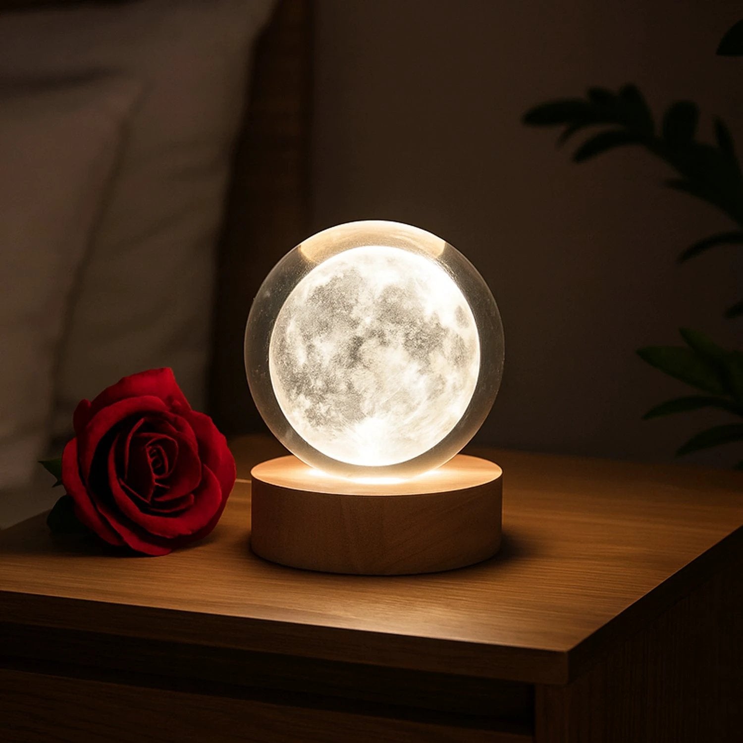 3d Crystal Ball Lamps With Base (1 Pc) by Wukusy