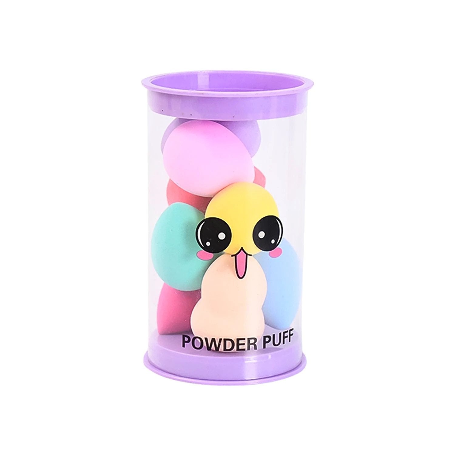 Makeup Beauty Powder Puff (8 Pcs Set  With Case  Mix Color) - 69KART