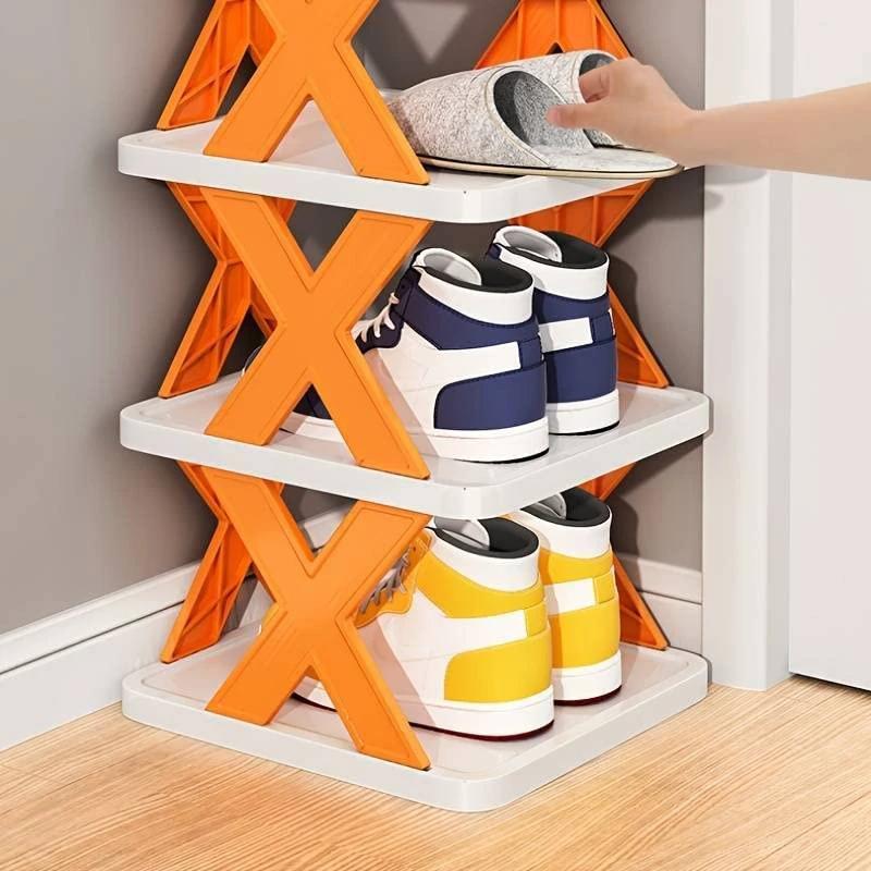 9065 5 Tier Shoes Stand Shoe Tower Rack Suit For Small Spaces Closet Small Entryway Easy Assembly And Stable In Structure Corner Storage Cabinet For Saving Space by Wukusy